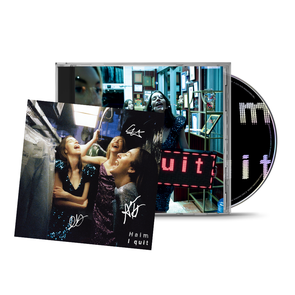 Haim I quit サイン入り CD HAIM - I Quit (CD + Signed Art Card) by HAIM | uMusic Shop