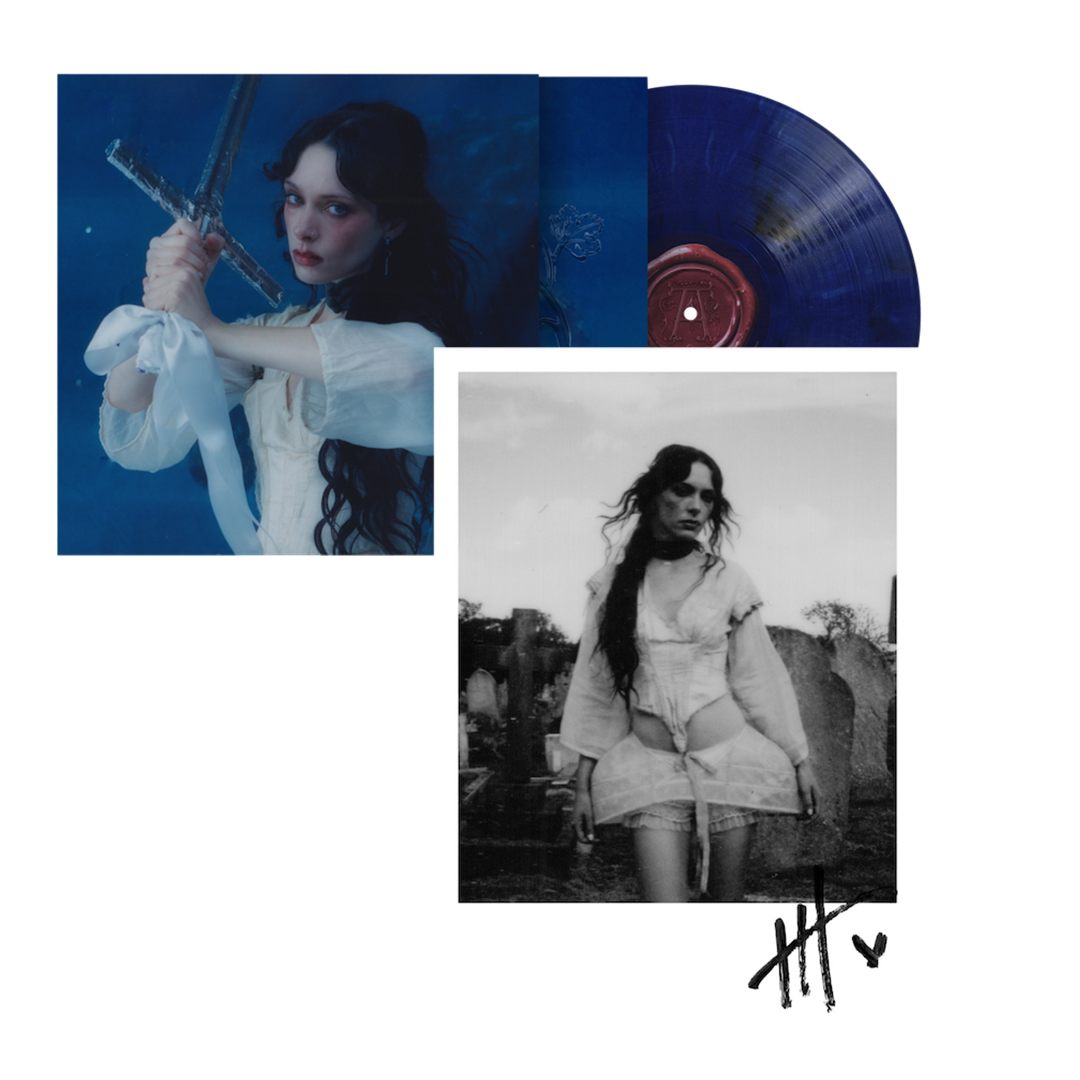 Holly Humberstone - Cruel World (Alt Art Blue LP) + Signed Print