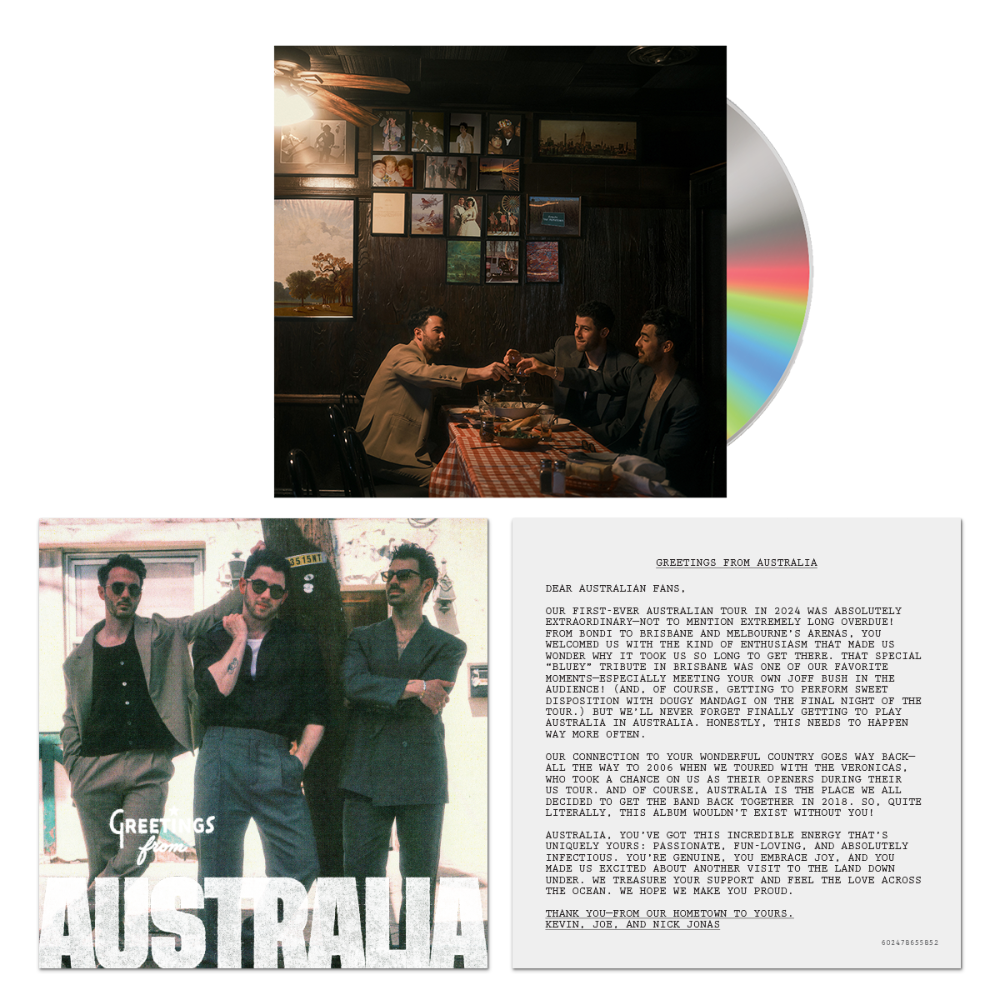 Jonas Brothers - Greetings From Your Hometown (CD) + Signed Art