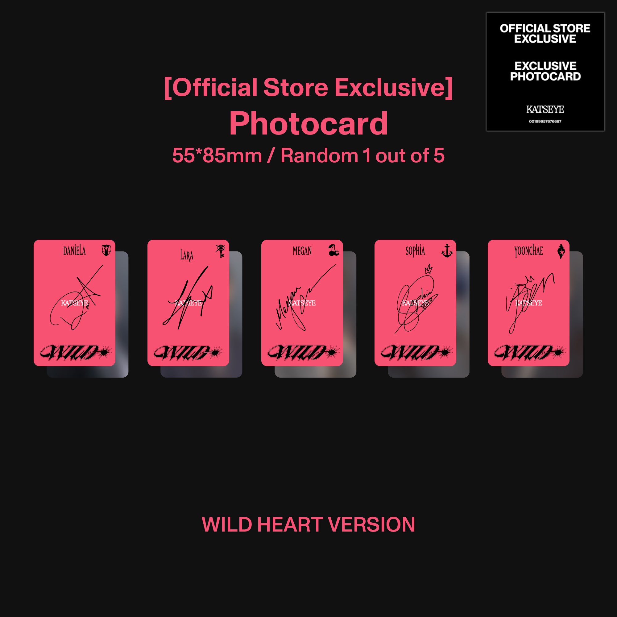 WILD (Wild Heart Version Exclusive CD) Exclusive Photocard