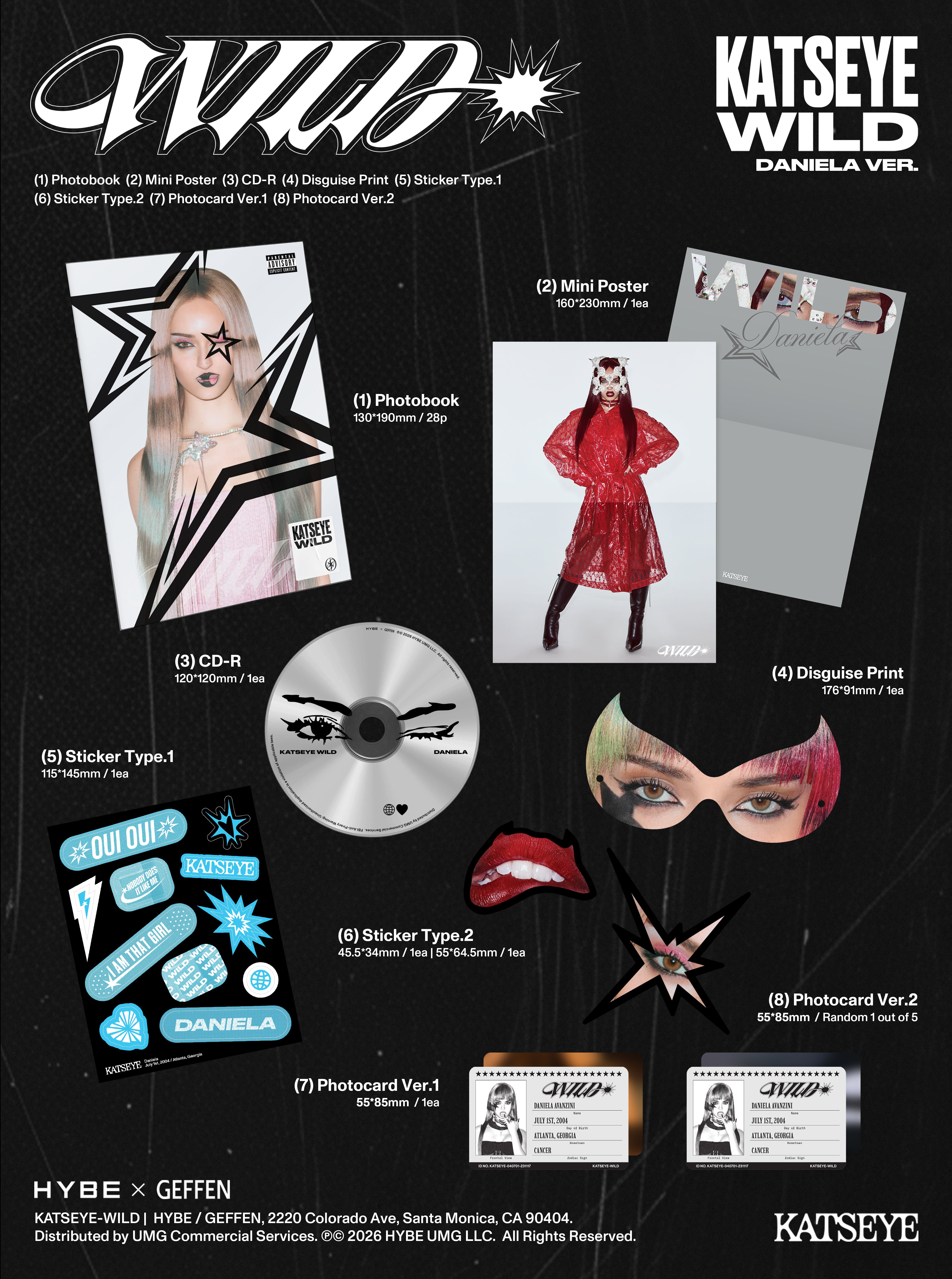 WILD (Daniela Version CD) Contents