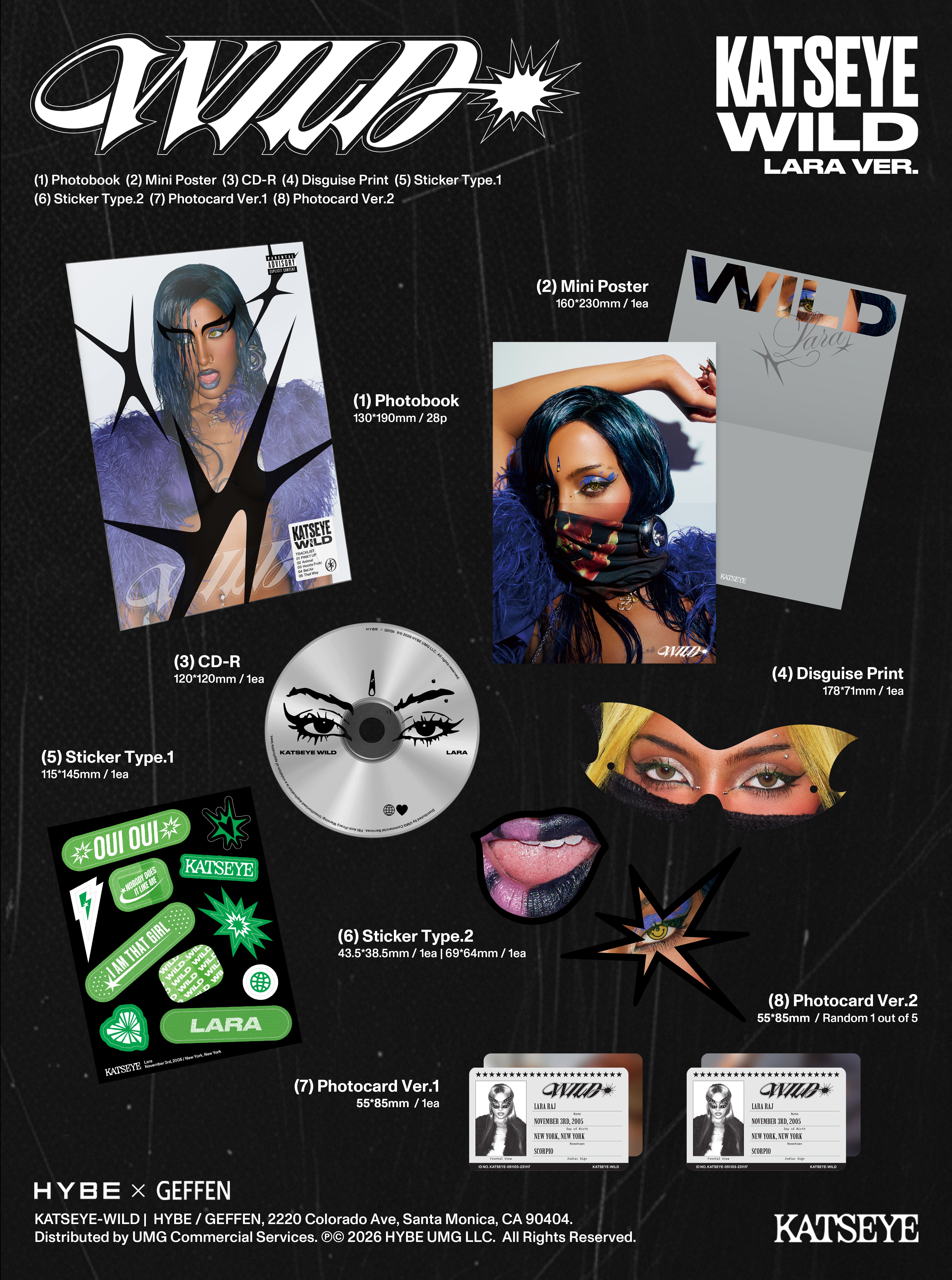 WILD (Lara Version CD) Contents