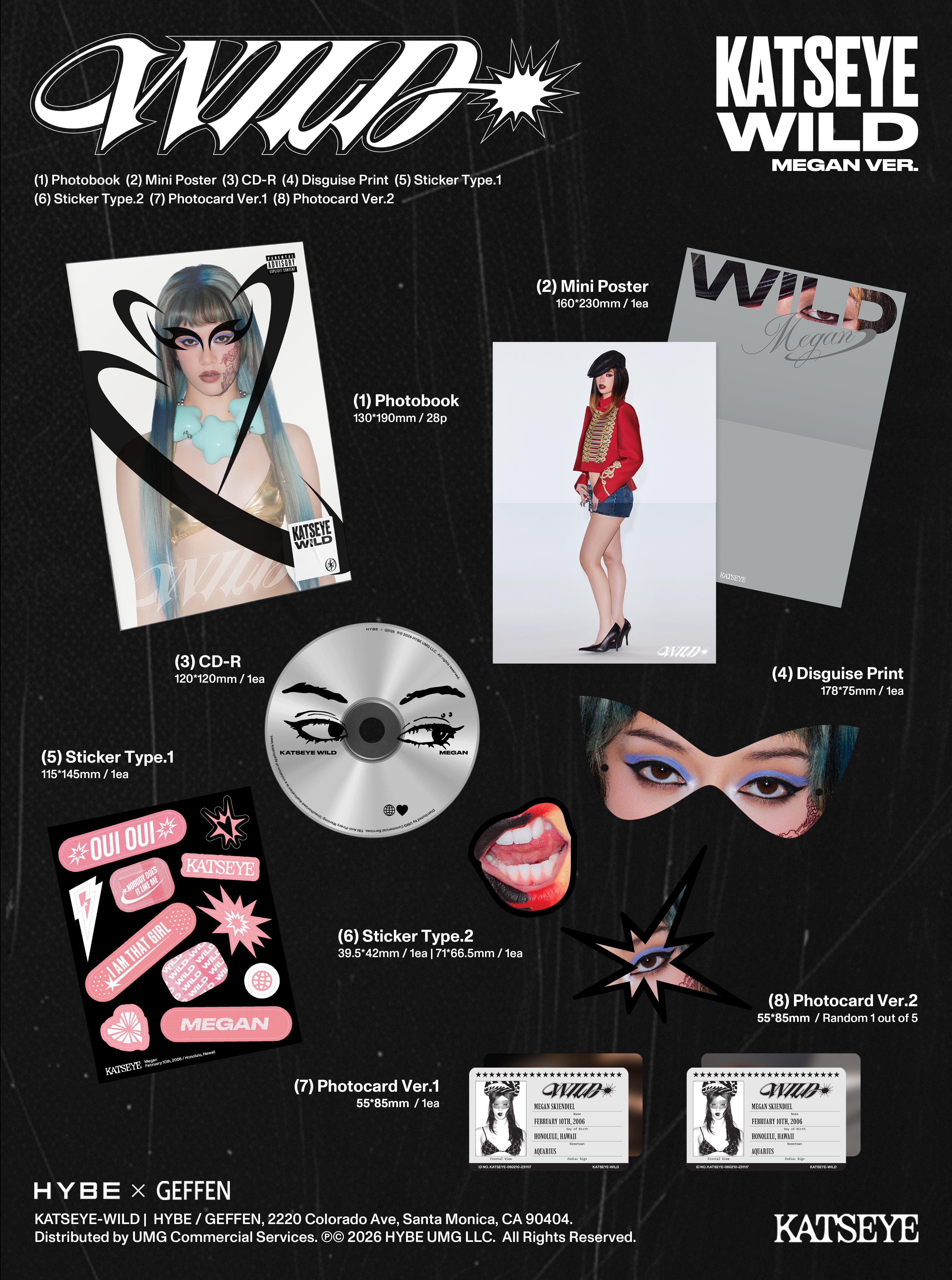 WILD (Megan Version CD) Contents