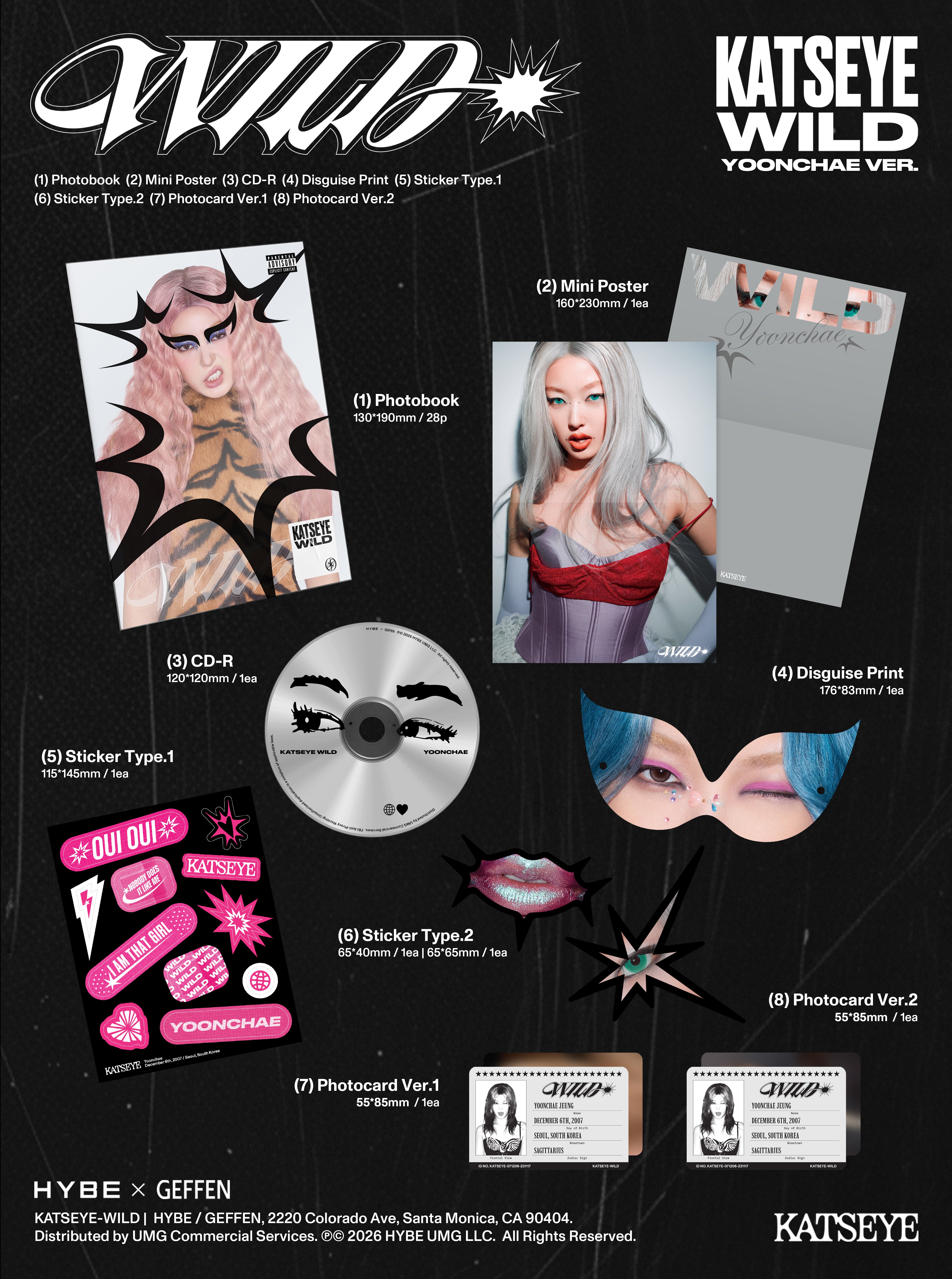 WILD (Yoonchae Version CD) Contents