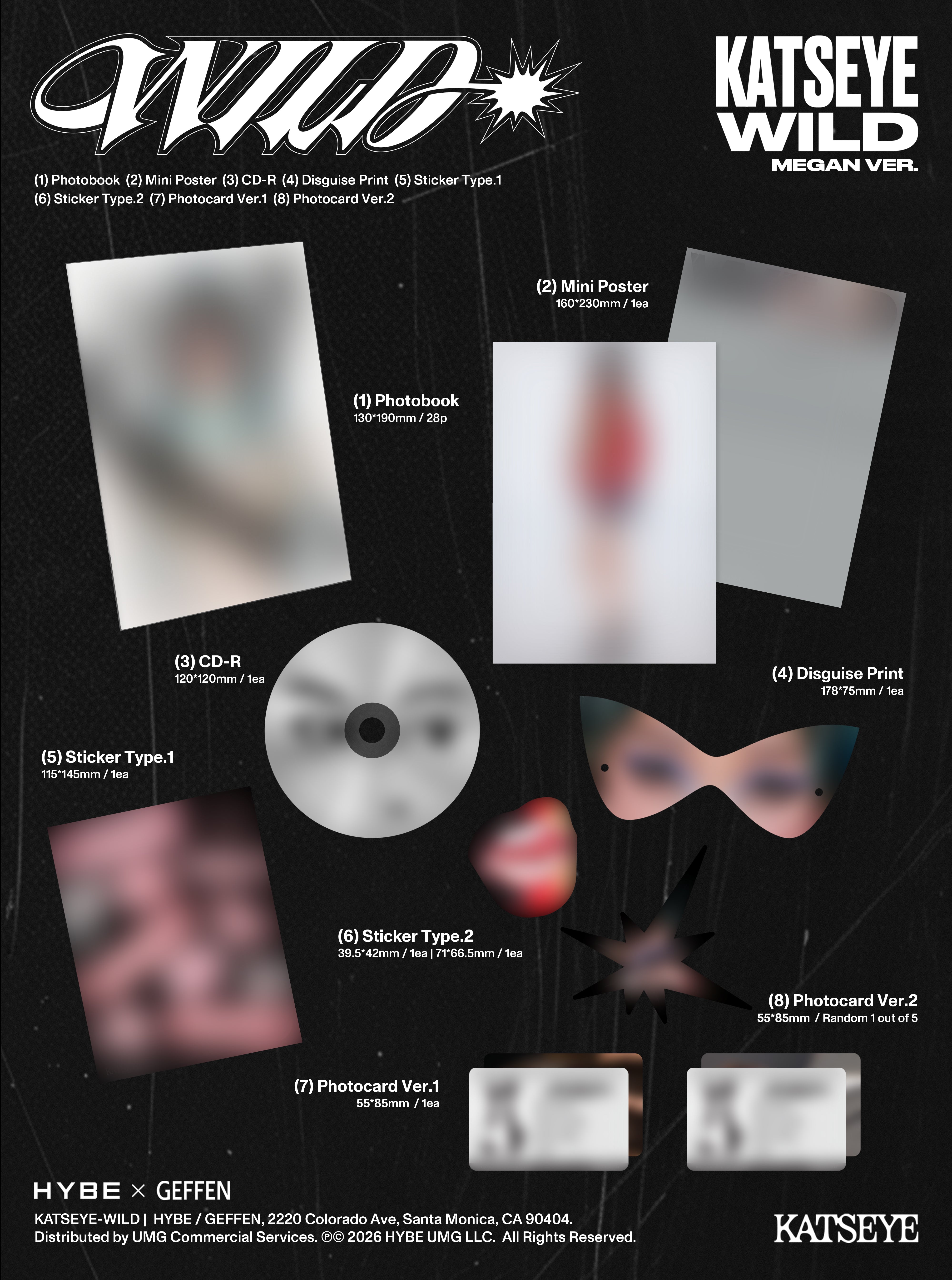 WILD (Megan Version CD) Contents