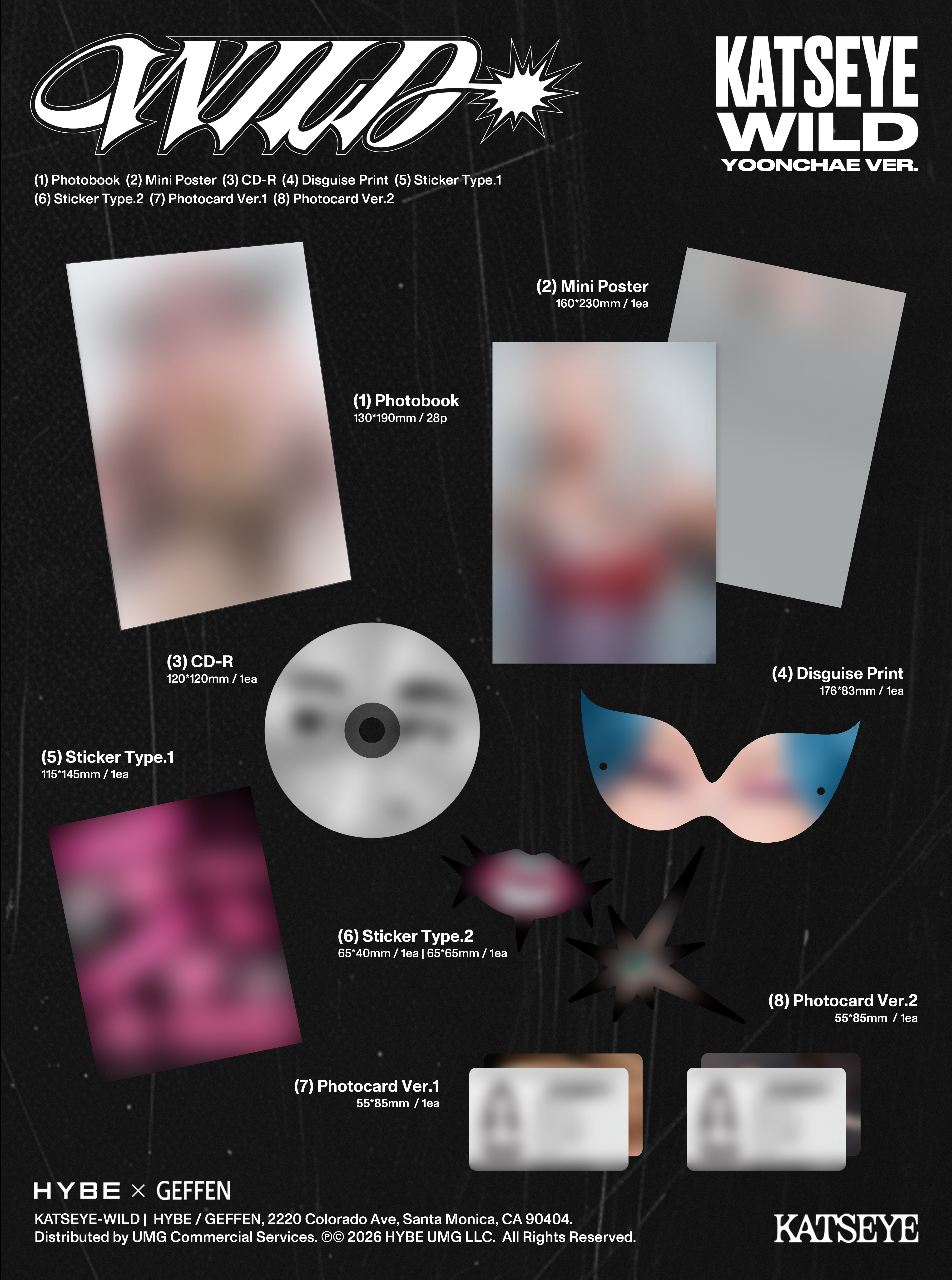 WILD (Yoonchae Version CD) Contents
