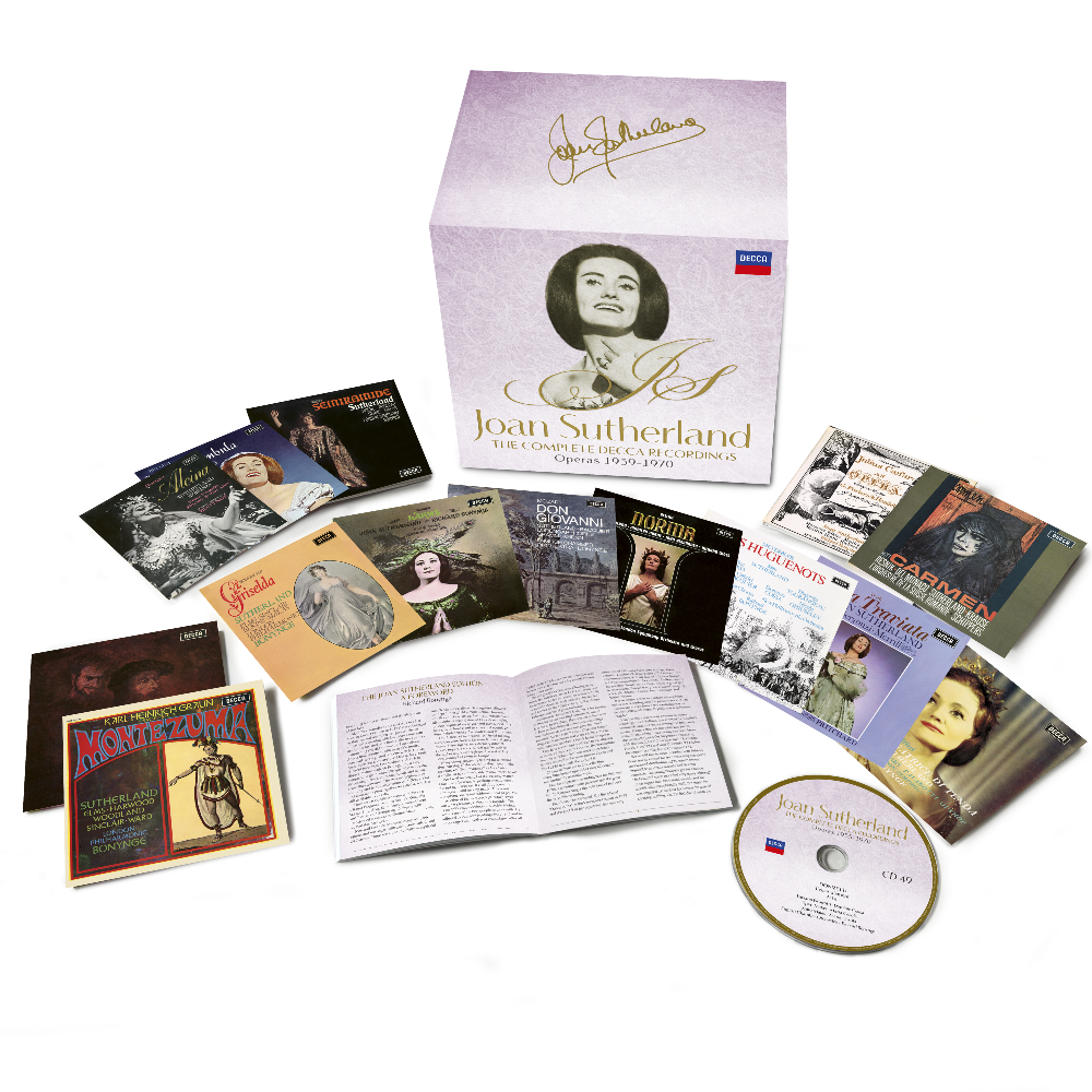 Joan Sutherland – The Operas (1955-1970) (Limited Edition 49CD Box Set) Exploded packshot