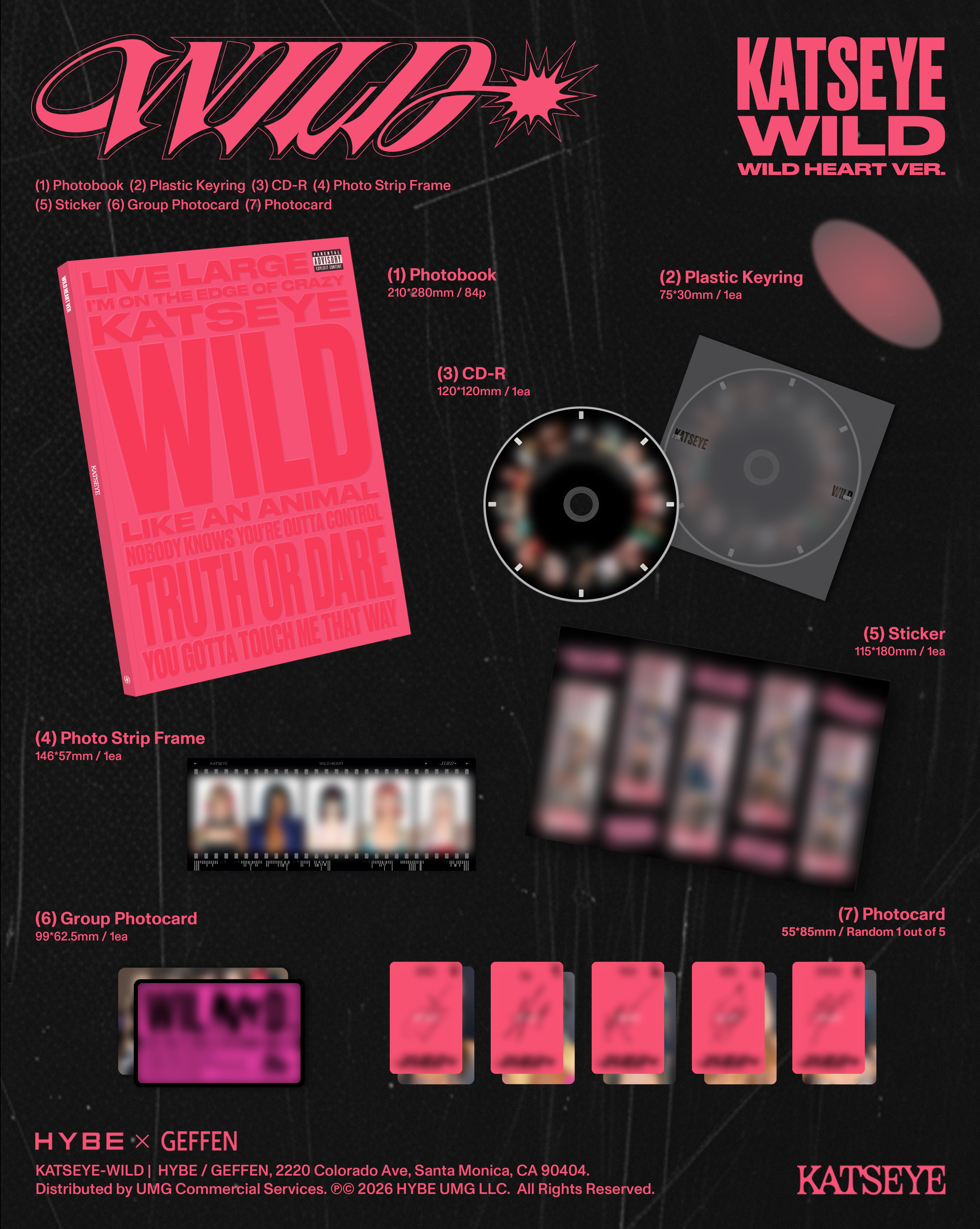 WILD (Wild Heart Version Exclusive CD) Contents