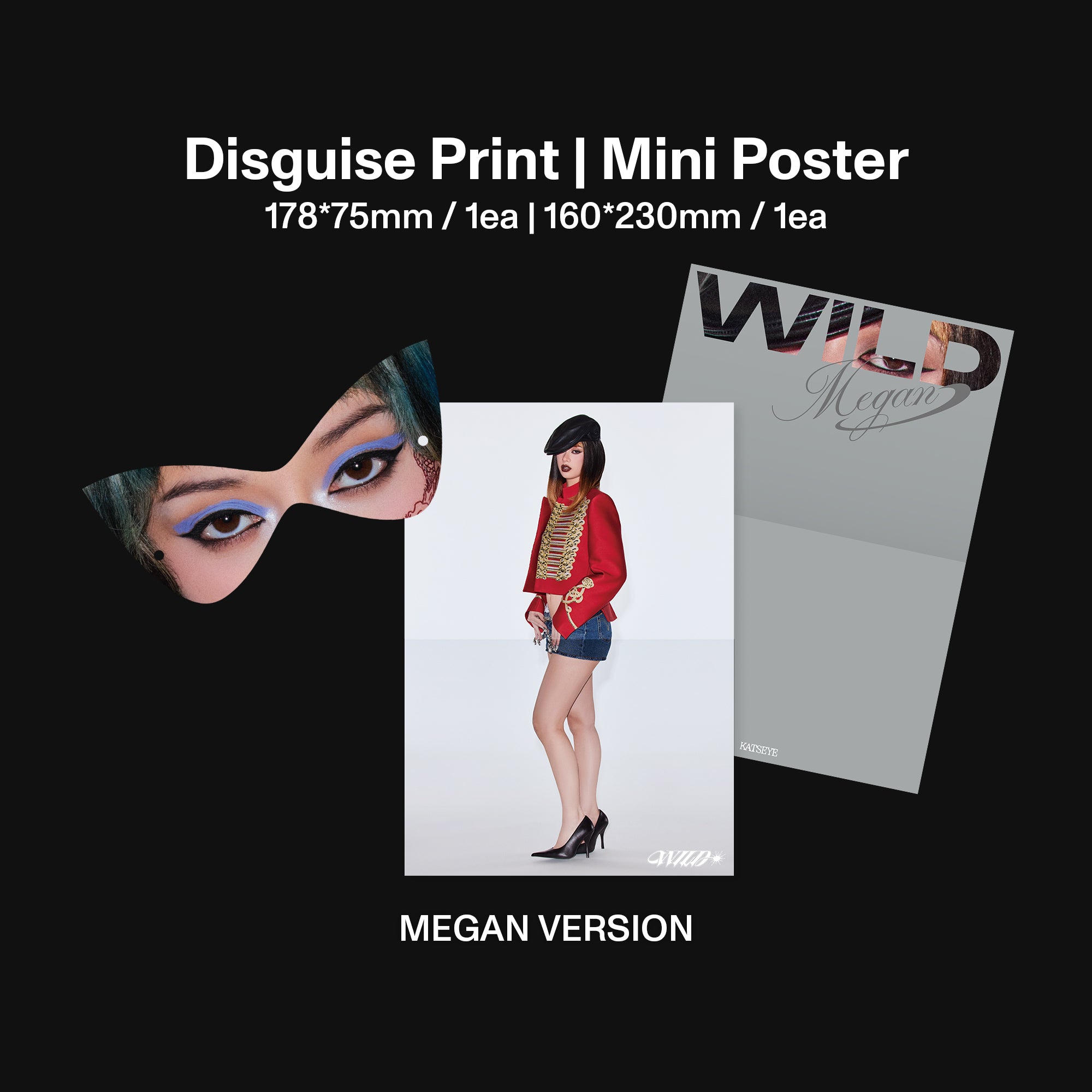 WILD (Megan Version CD) Disguise & Poster