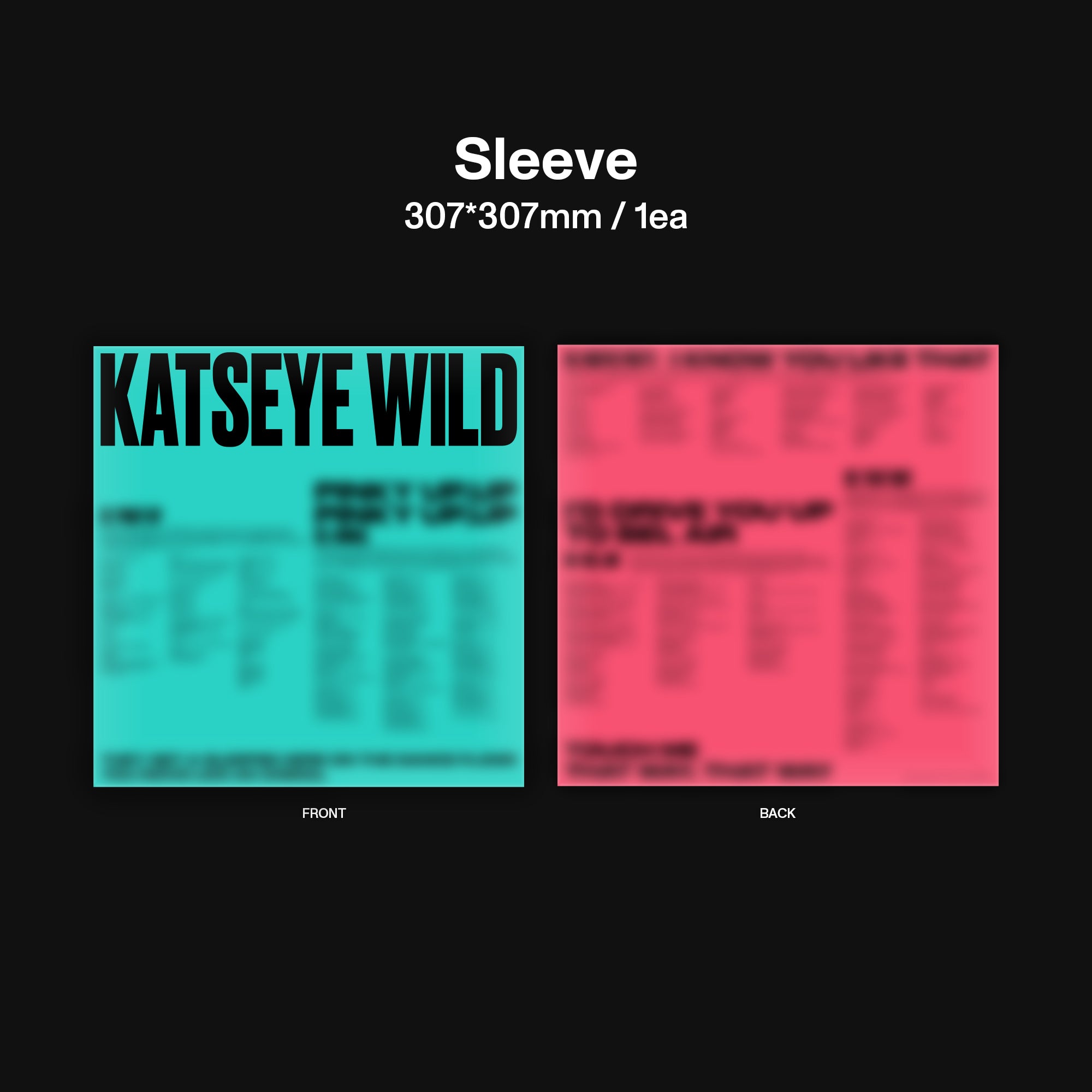 WILD (Standard LP) Sleeve