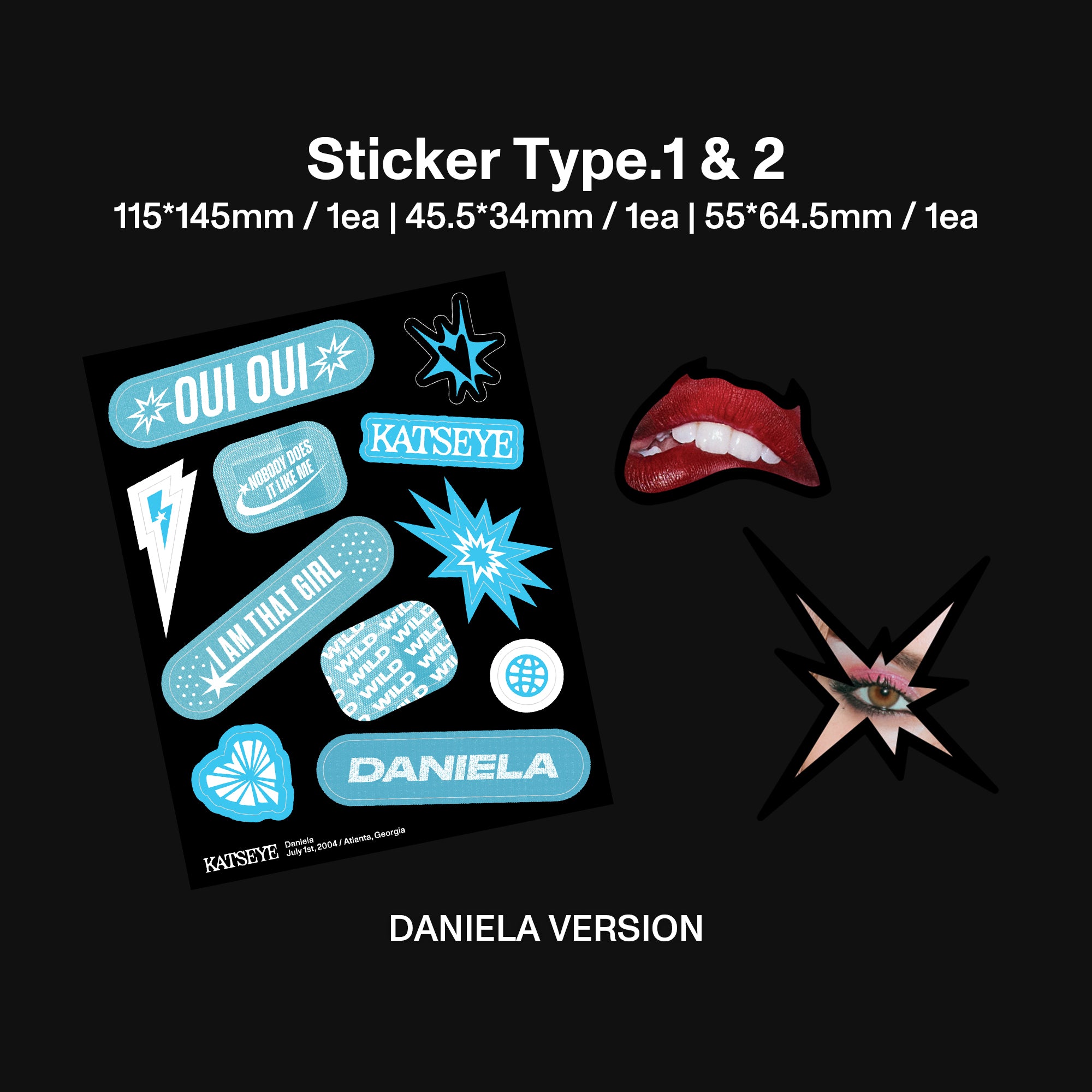 WILD (Daniela Version CD) Stickers