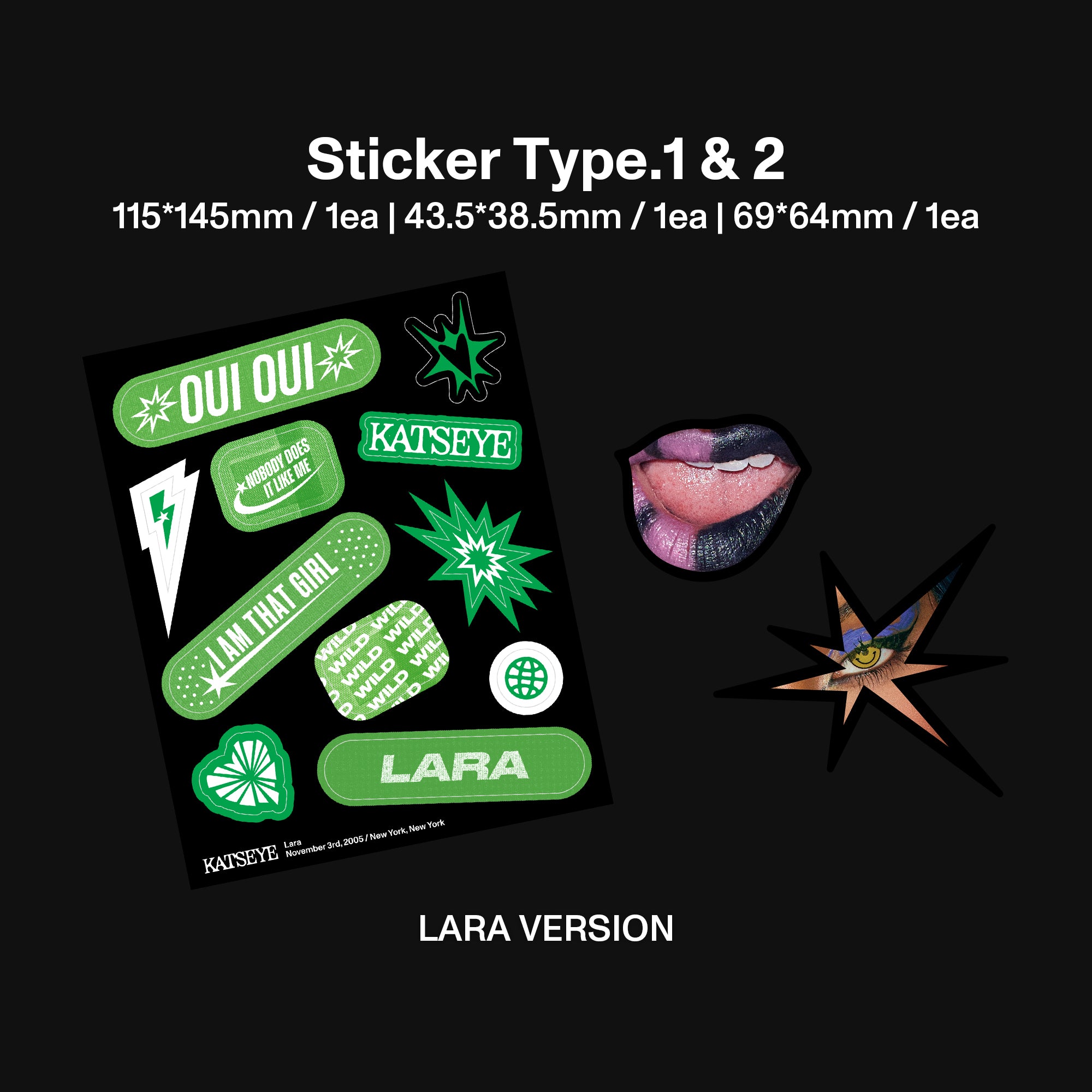 WILD (Lara Version CD) Stickers