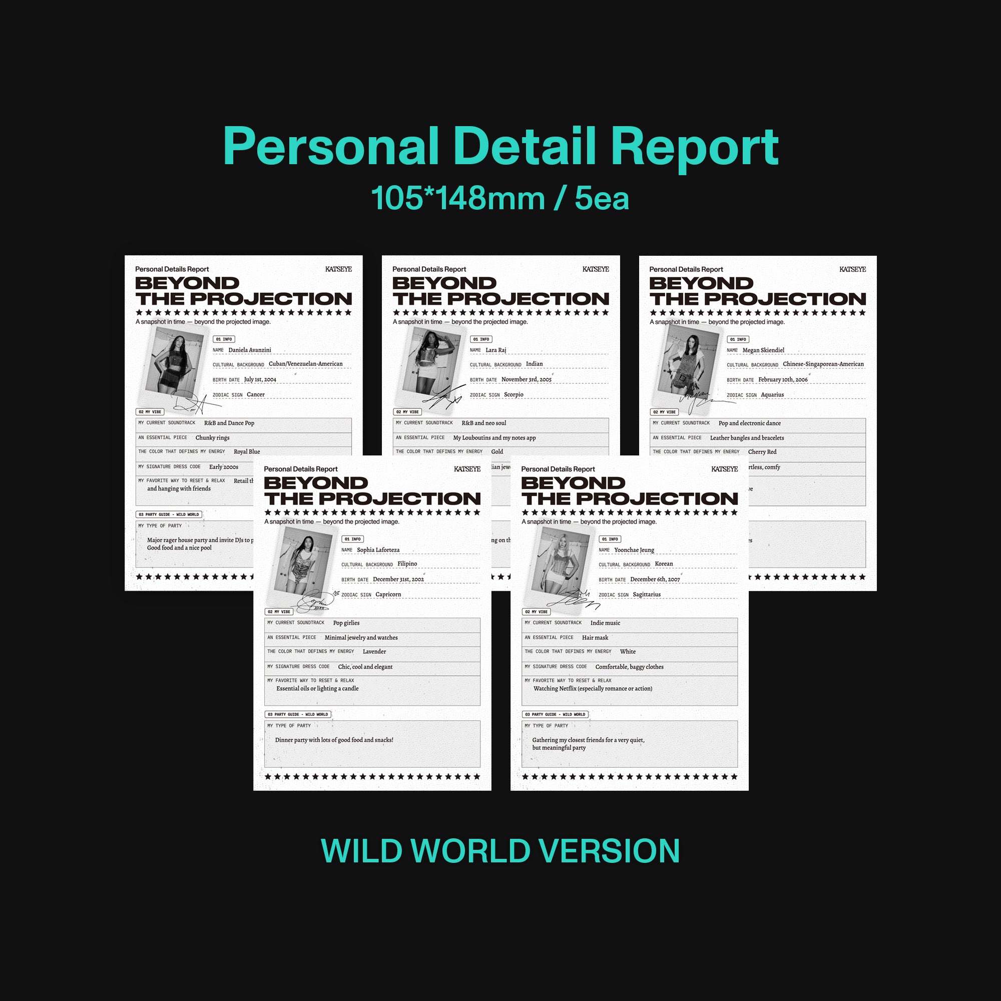 WILD (Wild World Version Exclusive CD) Personal Detail Report