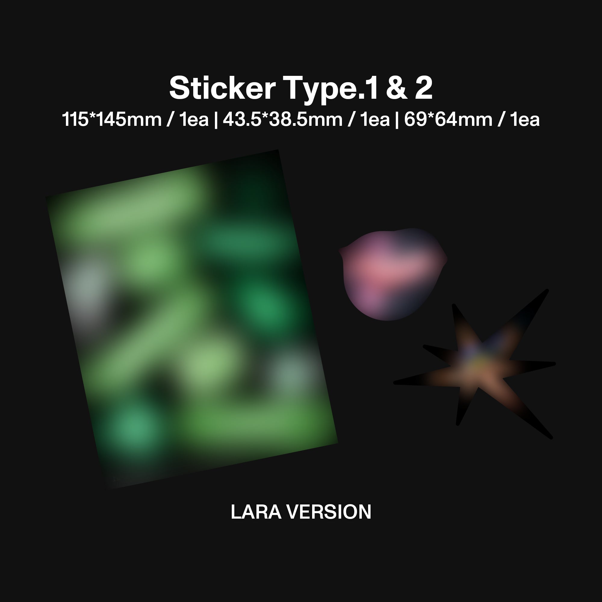 WILD (Lara Version CD) Stickers