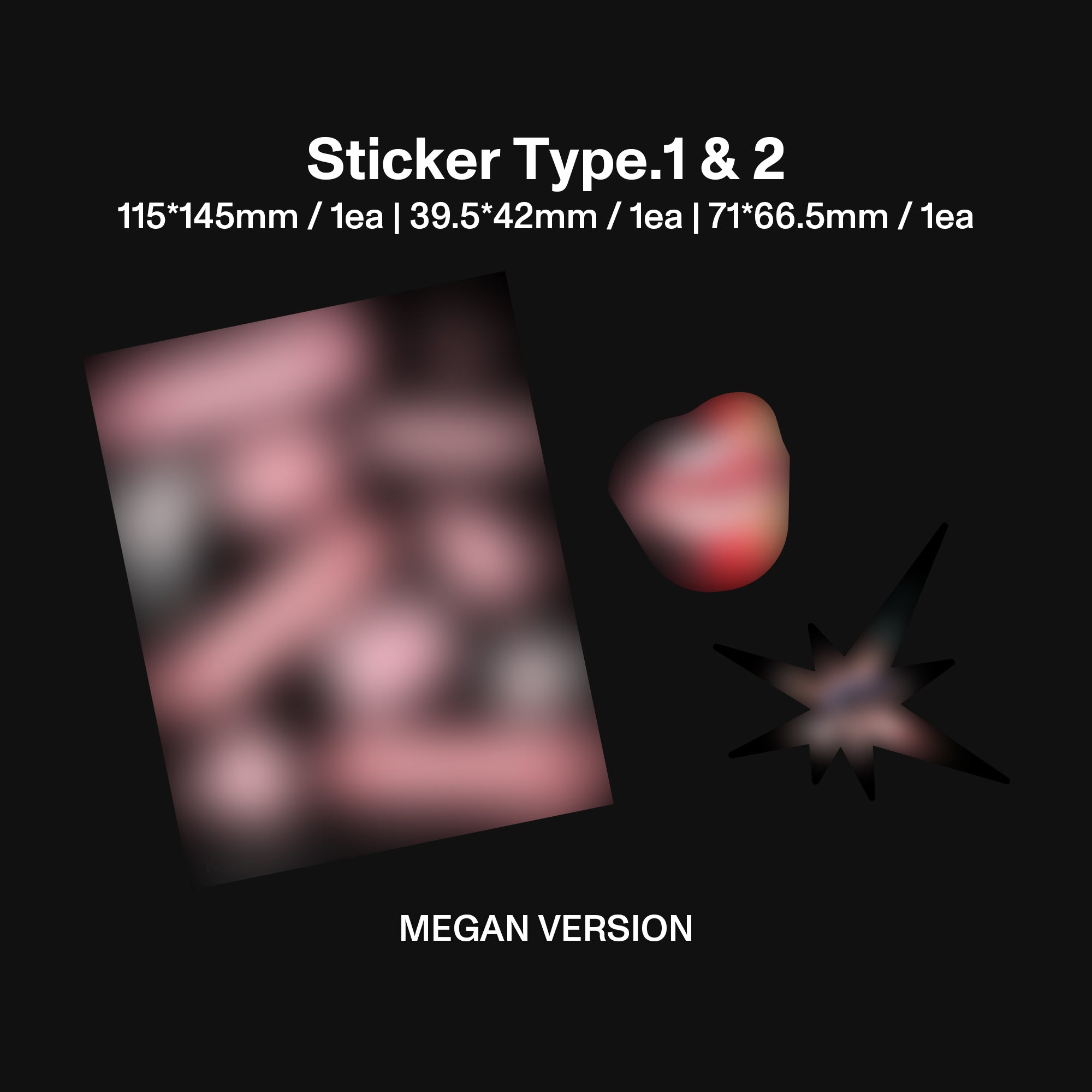 WILD (Megan Version CD) Stickers