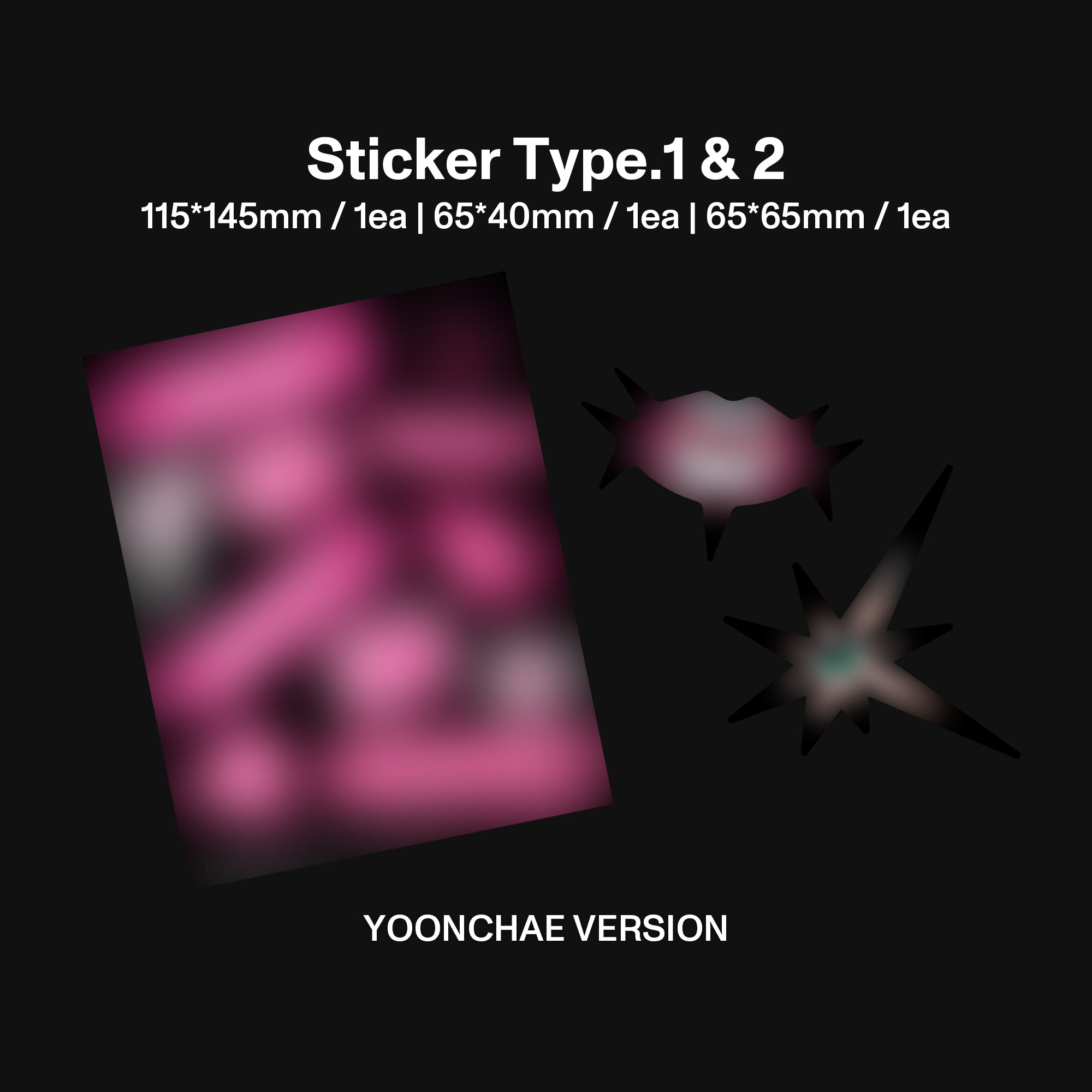 WILD (Yoonchae Version CD) Stickers