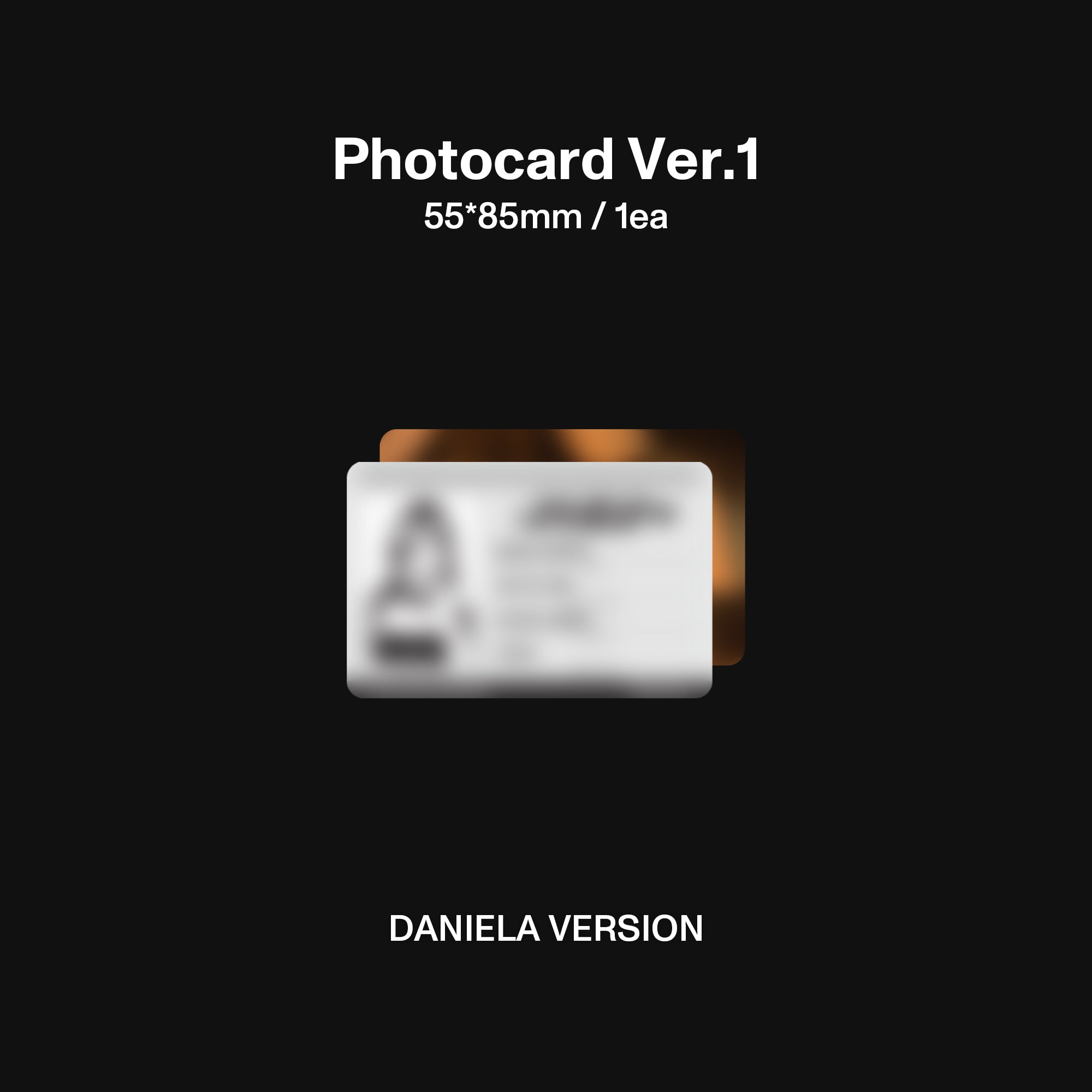 WILD (Daniela Version CD) Photocard 1
