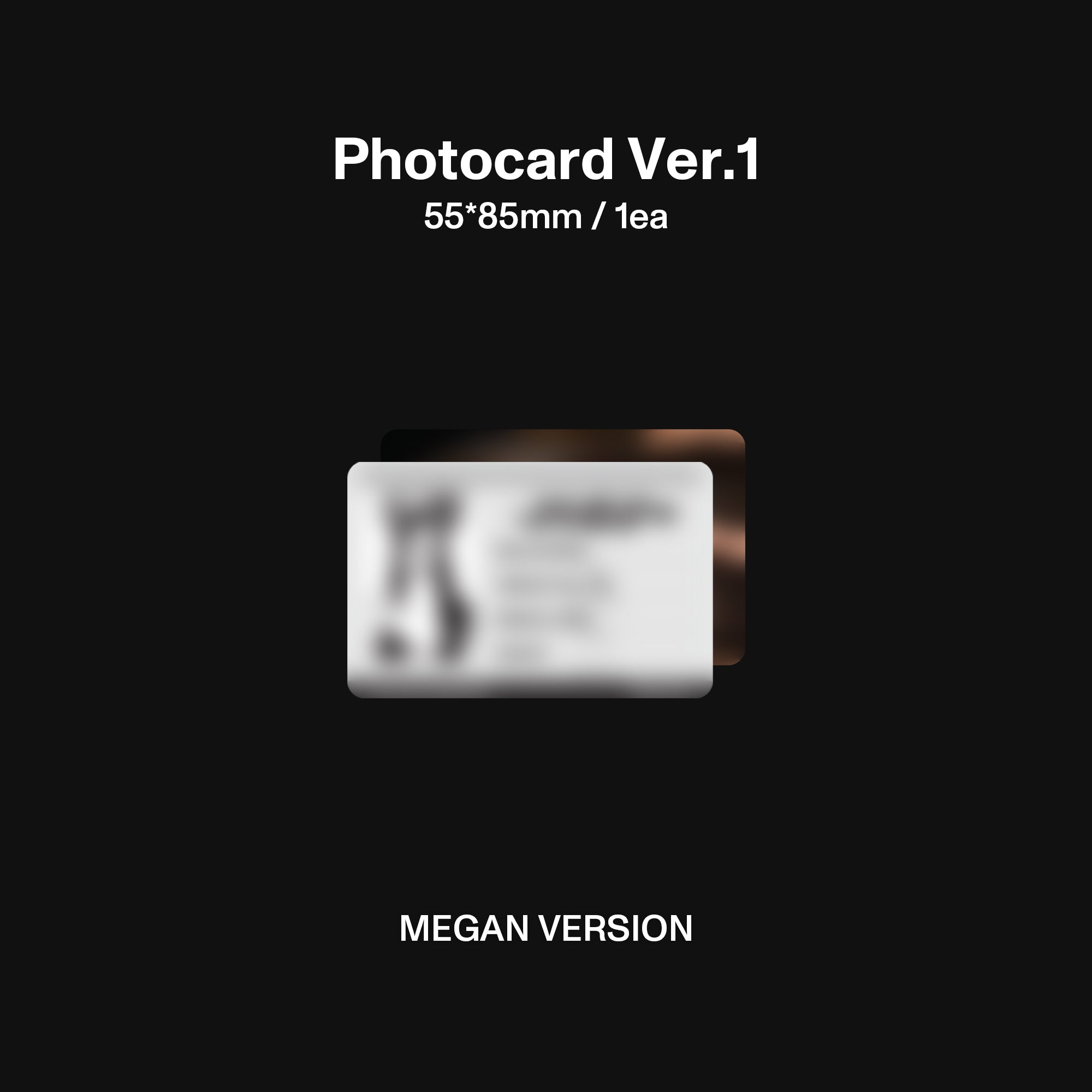 WILD (Megan Version CD) Photocard 1