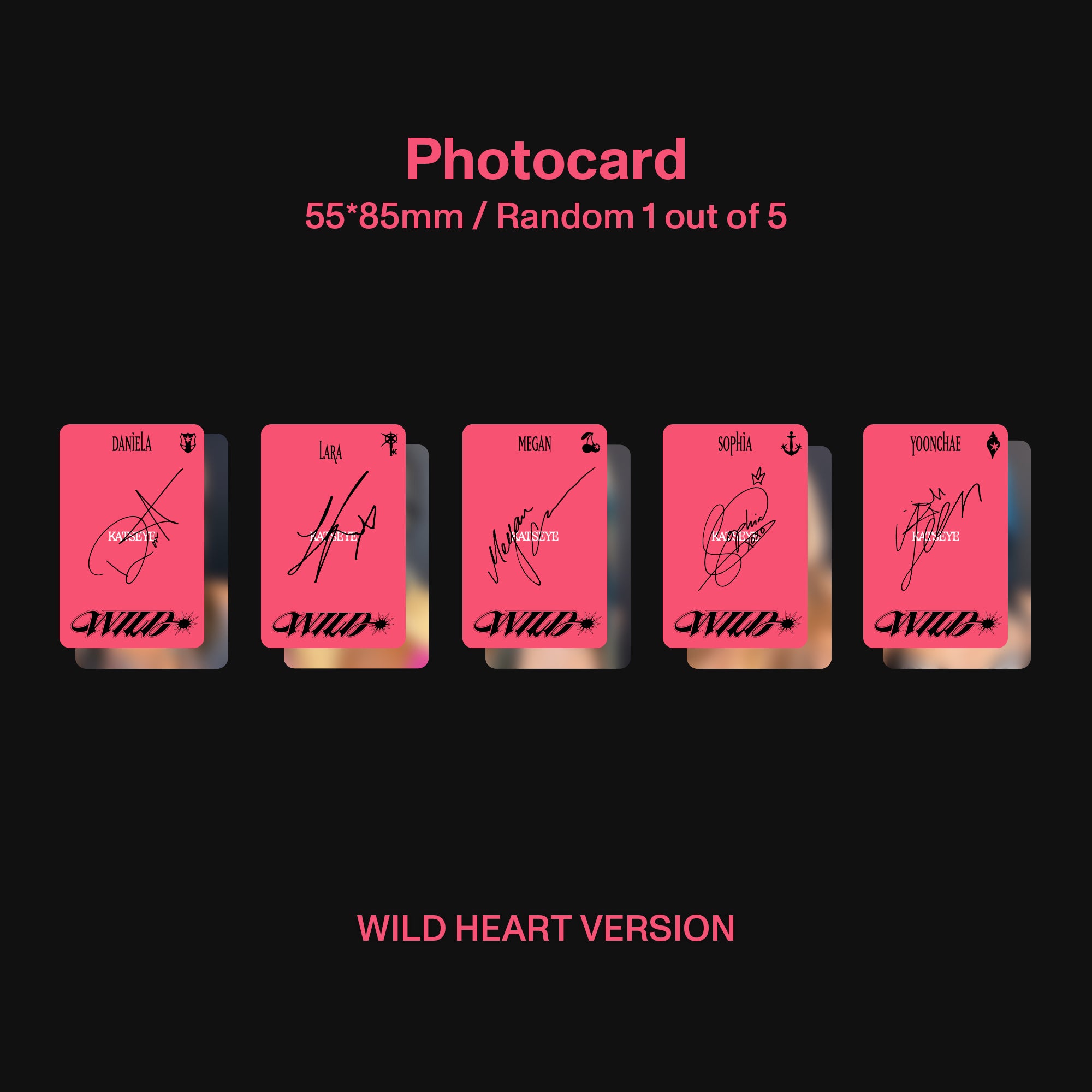 WILD (Wild Heart Version Exclusive CD) Photocard