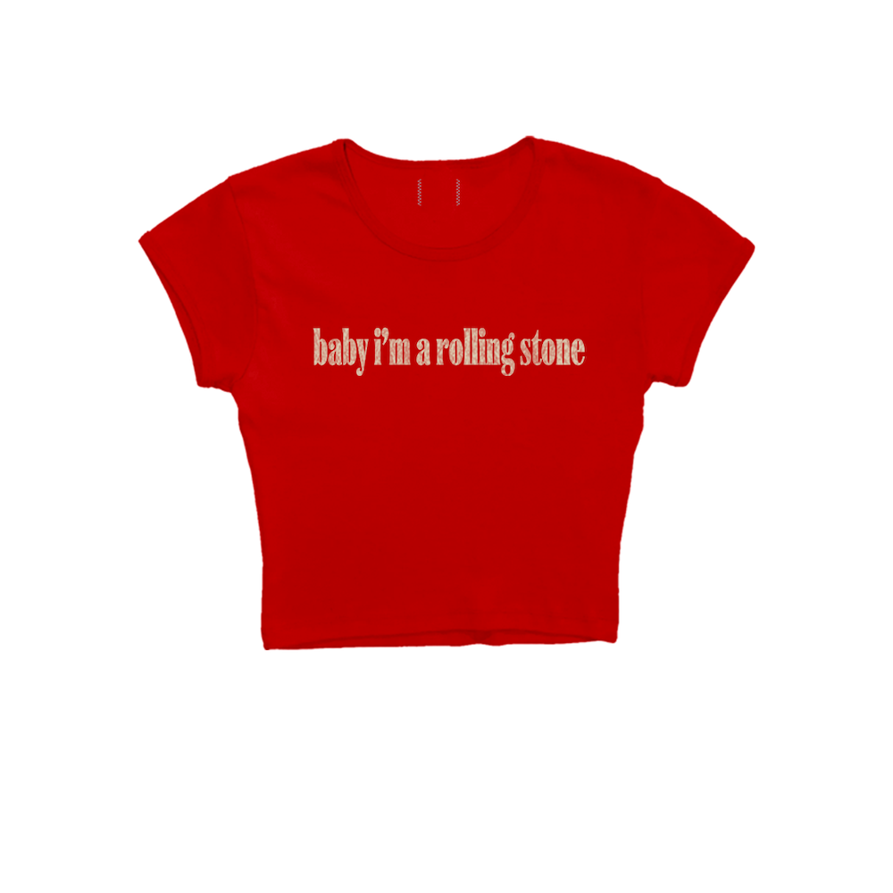 cliché red baby tee front