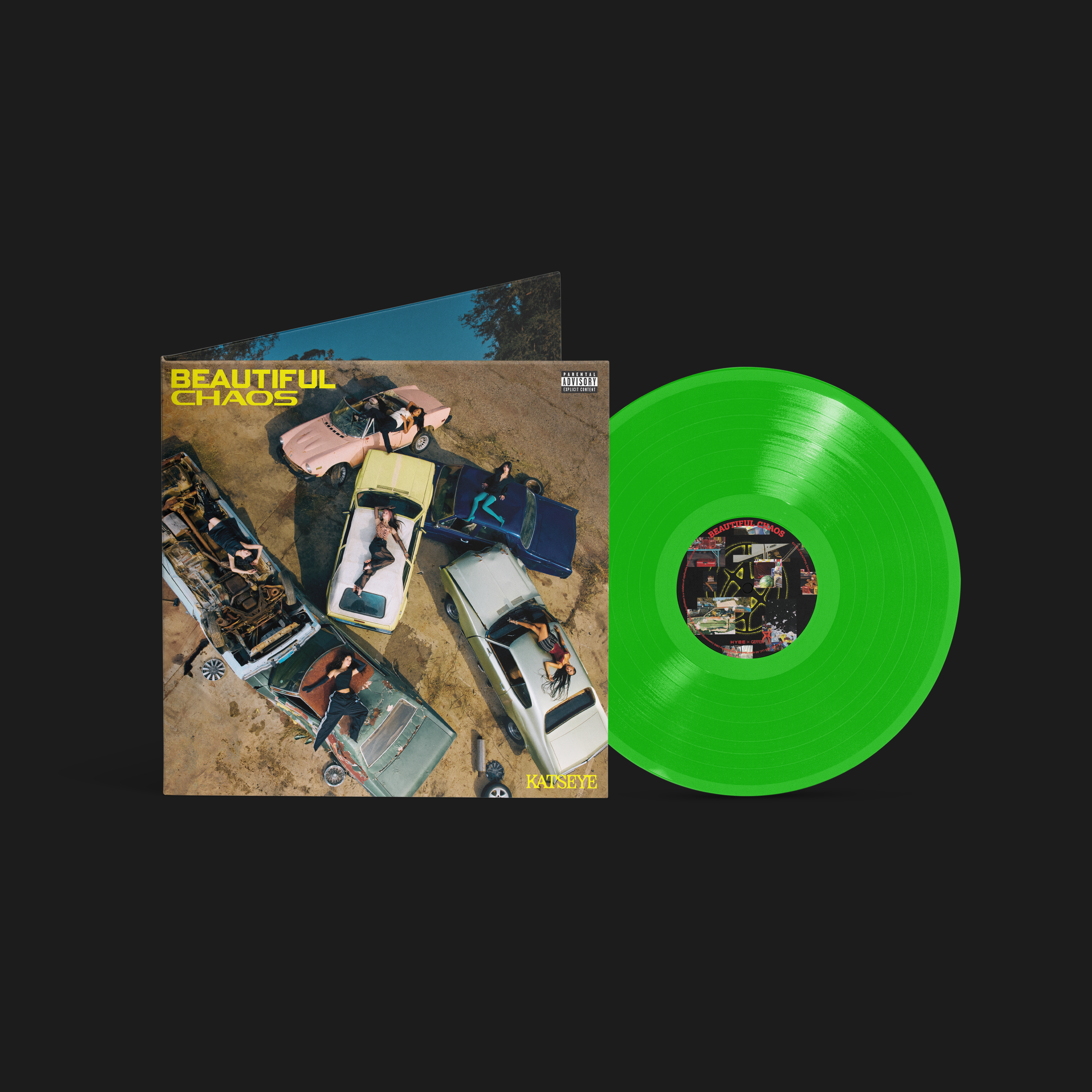 BEAUTIFUL CHAOS (Coloured LP) Cover and LP