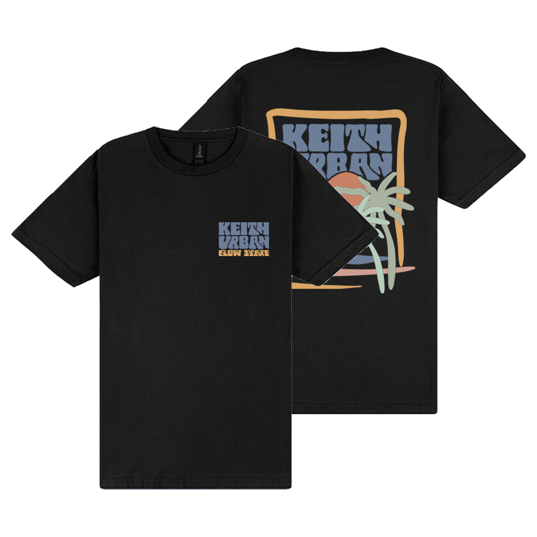 flow state Beach Tee Front + Back