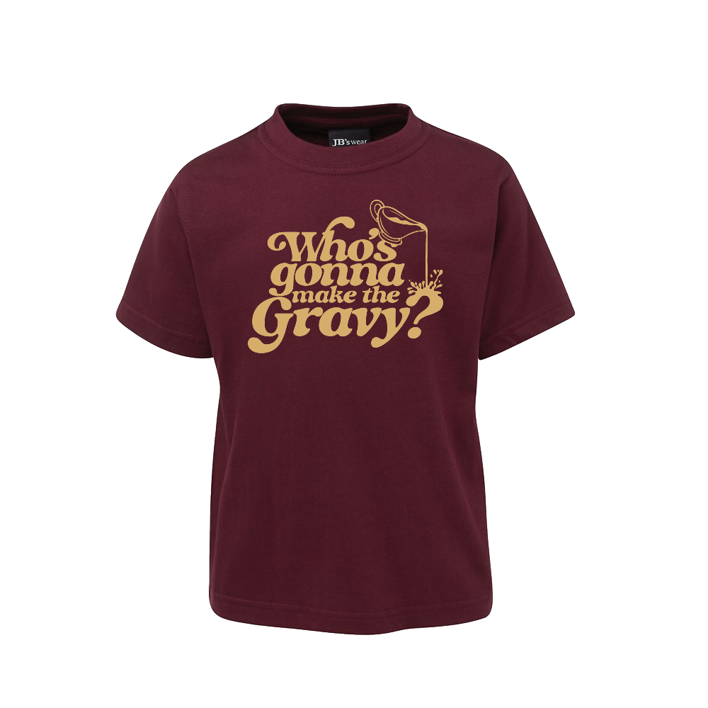 Gravy Burgundy T-Shirt Kids Front