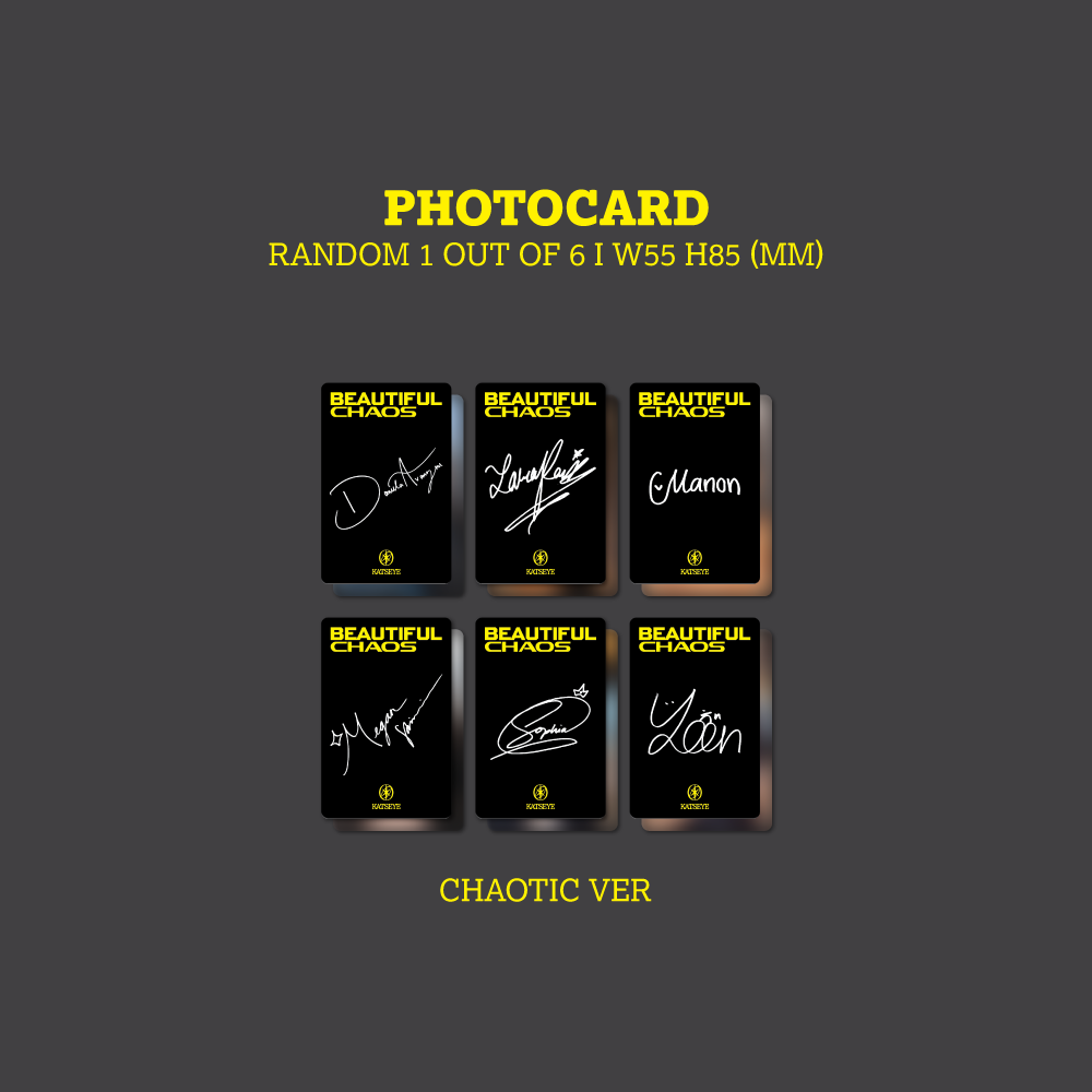 BEAUTIFUL CHAOS (Chaotic Ver. CD) Photocards
