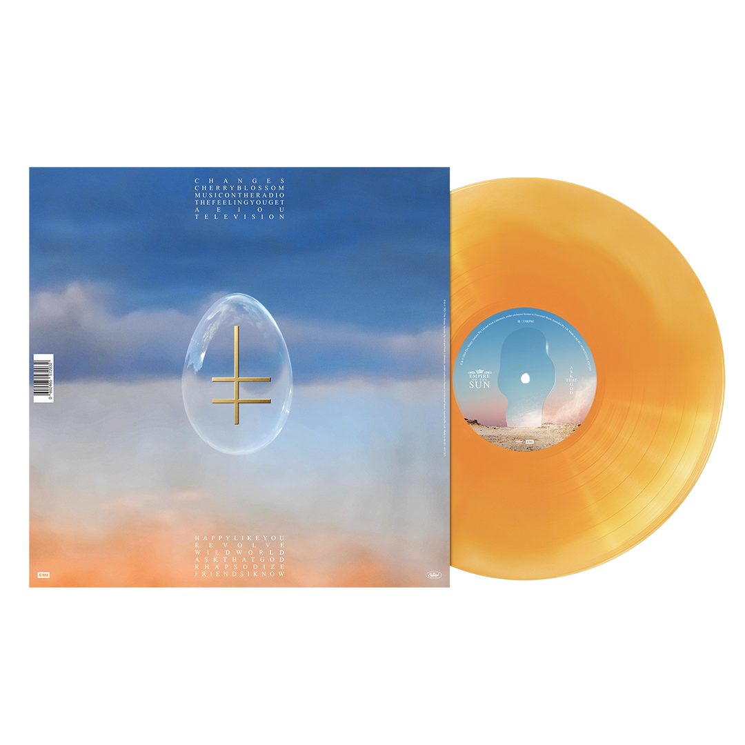 Ask That God Exclusive Orange Swirl LP Back