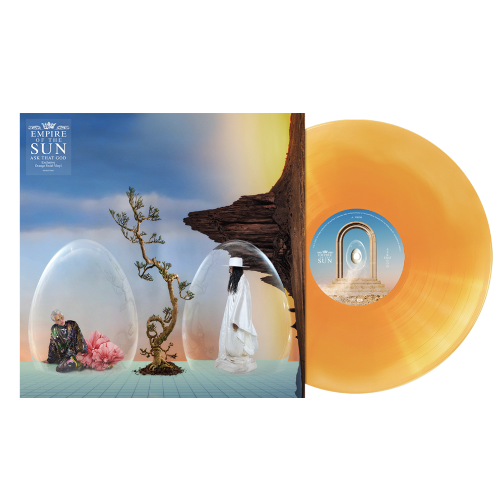 Ask That God Exclusive Orange Swirl LP Front