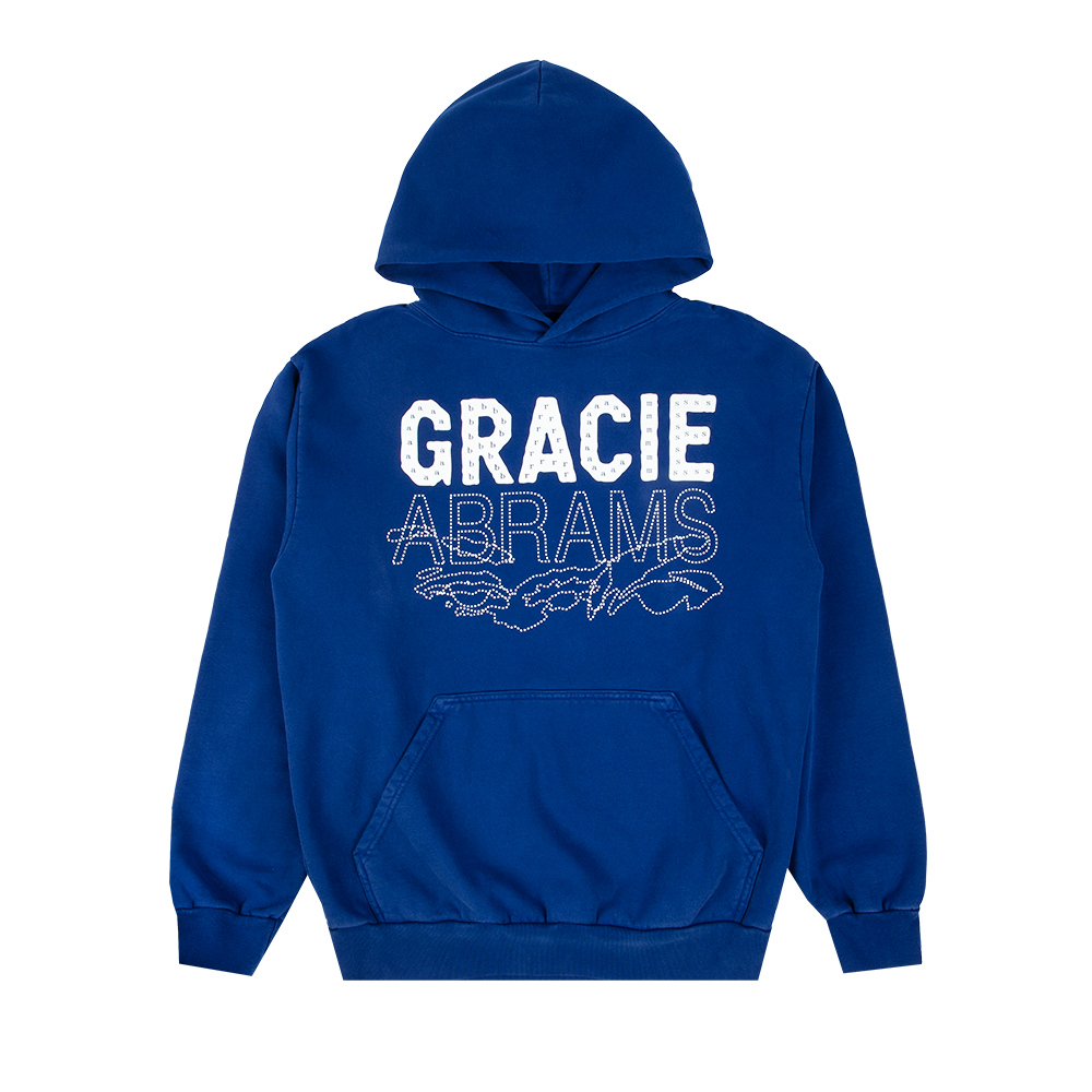 Gracie Abrams Letter Repeat Navy Unisex Hoodie front