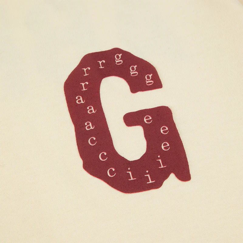 G Abrams Maroon Ringer Unisex T-Shirt Detail 1