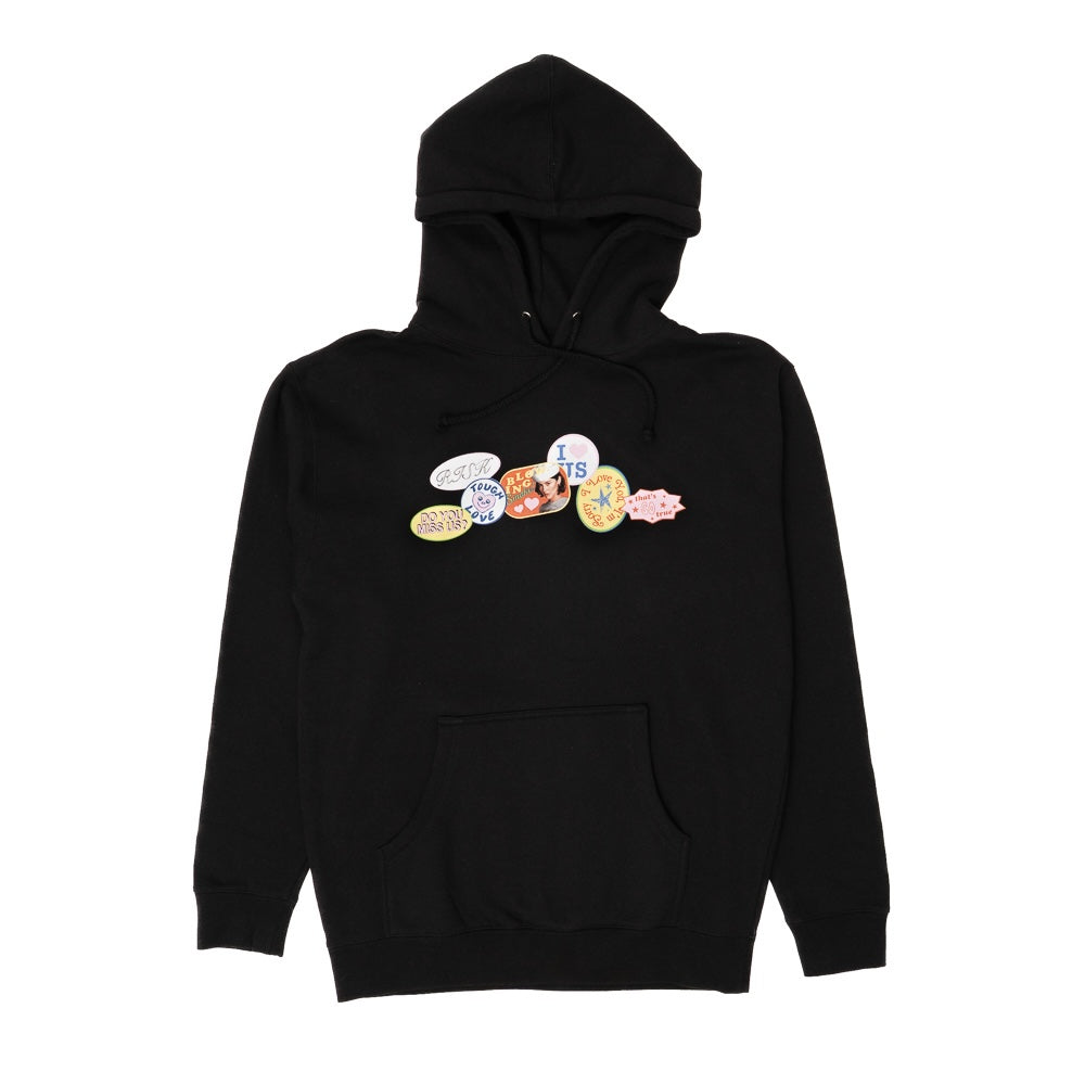 The Secret of Us Sticker Design Black Hoodie 