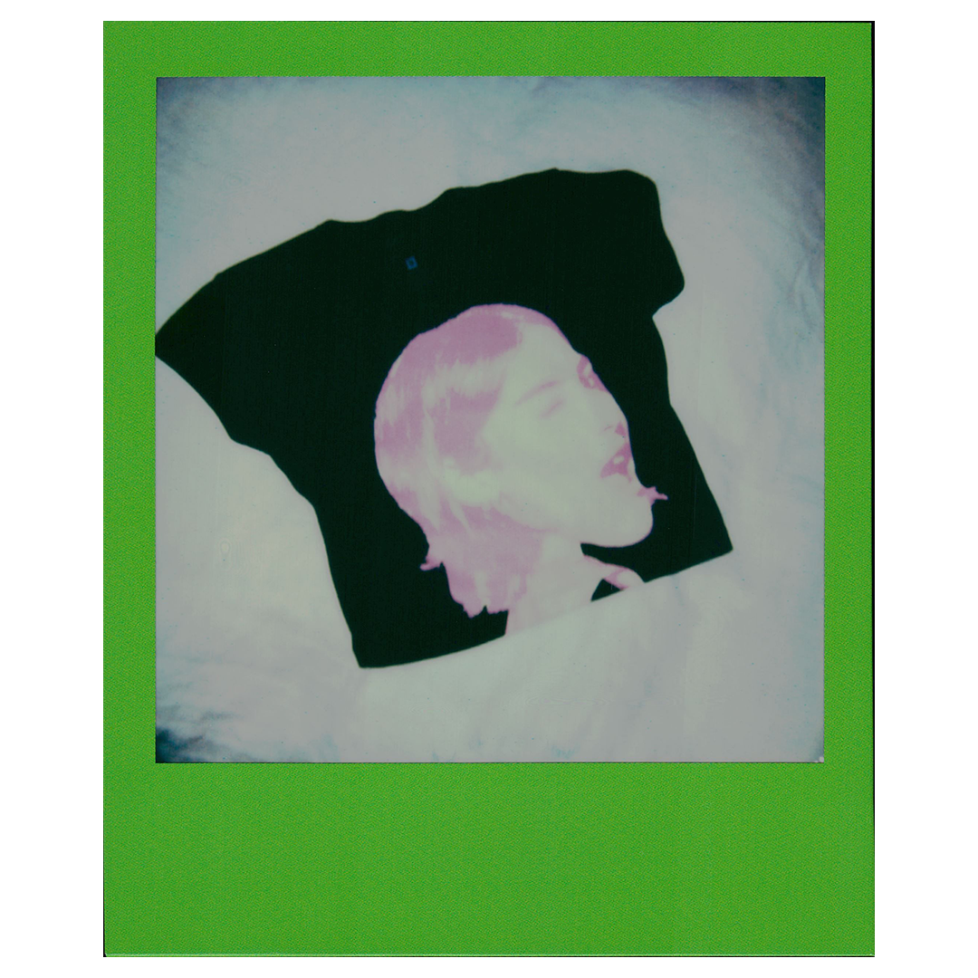 Winking Baby Tee Polaroid Green