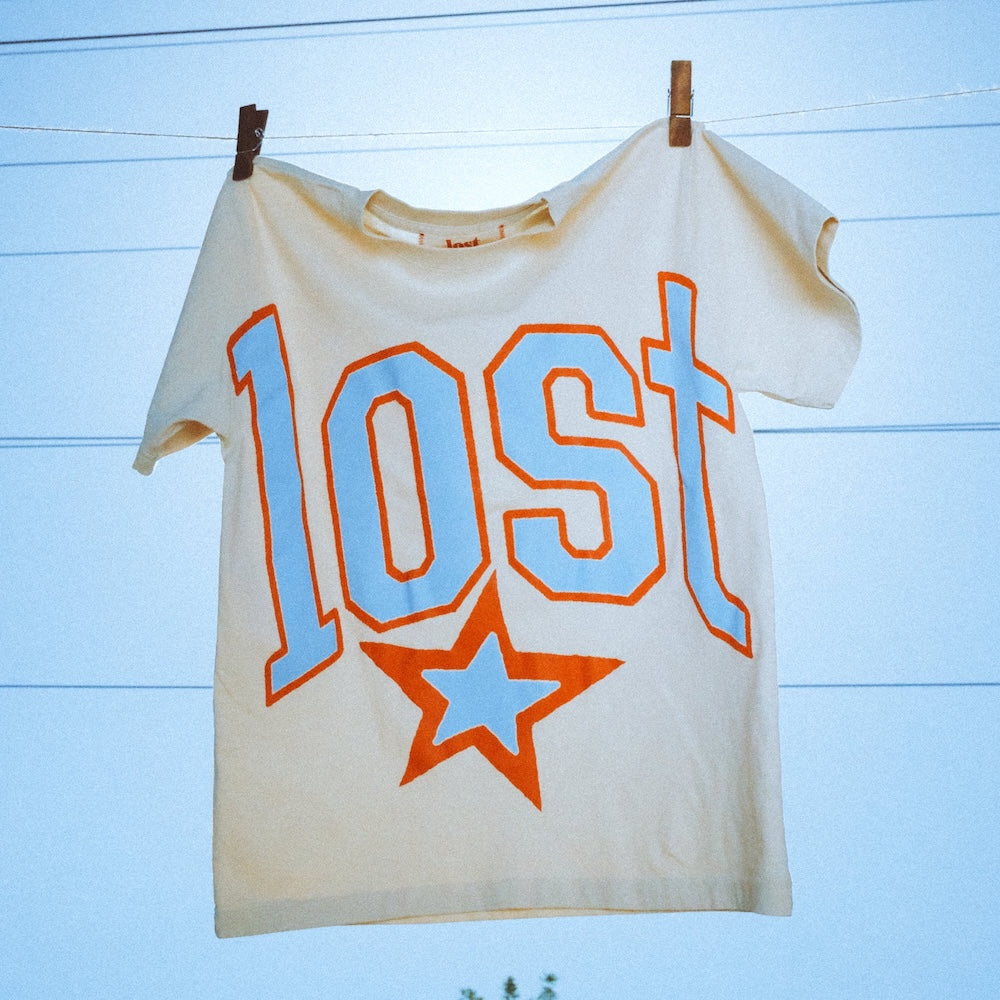 lost cream tee editorial