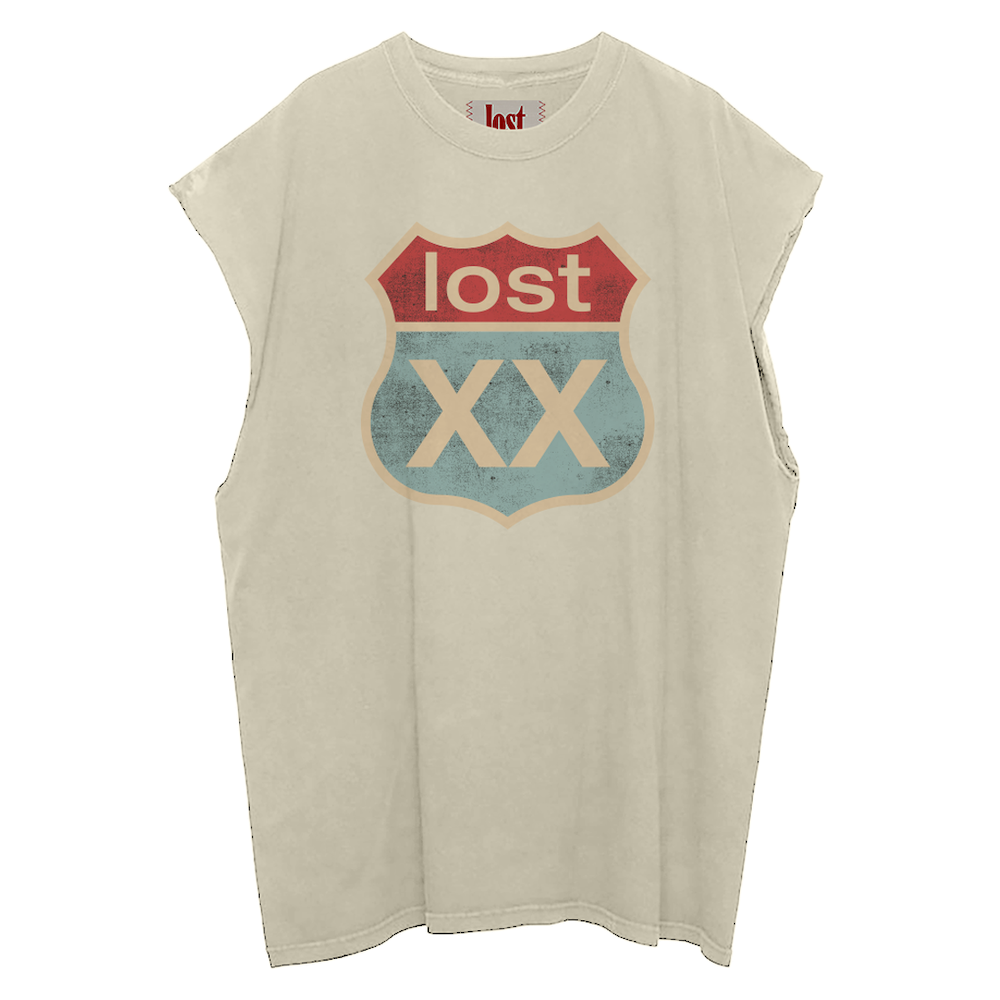 lost xx cream cut off tank front