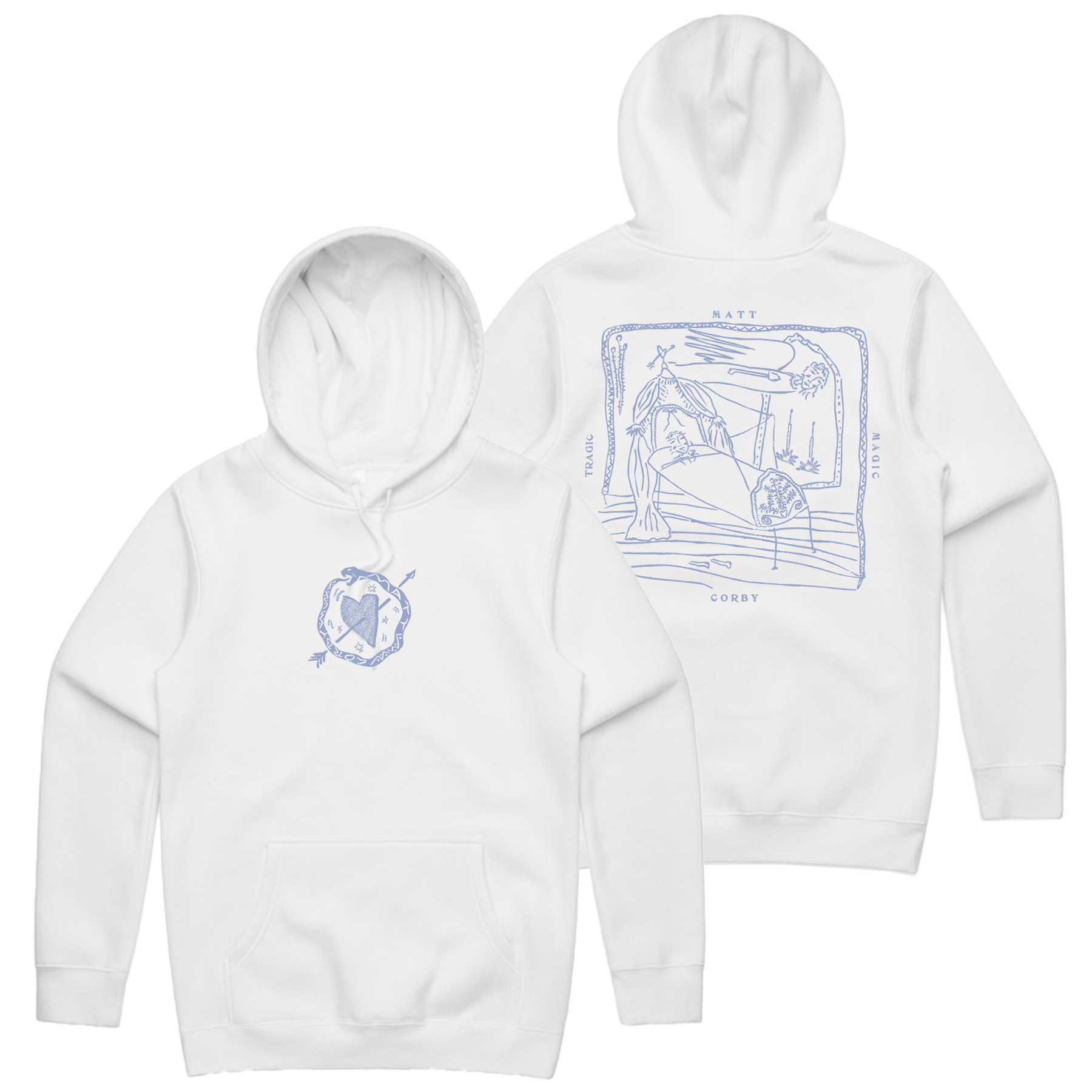 Tragic Magic Hoodie Front and Back