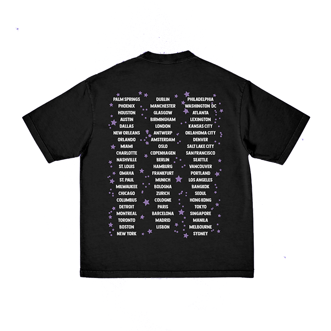 GUTS tour Australia dateback t-shirt in black Back