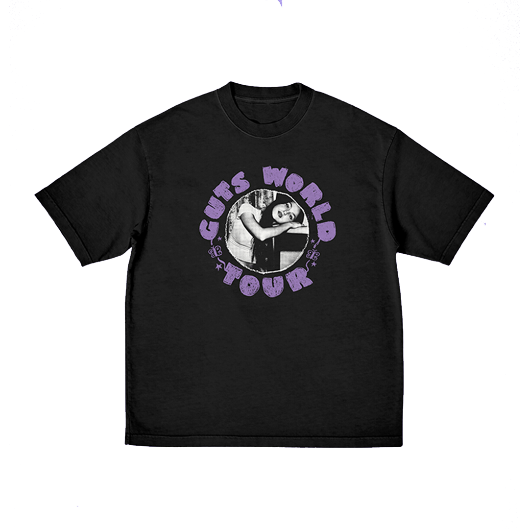 GUTS tour Australia dateback t-shirt in black Front