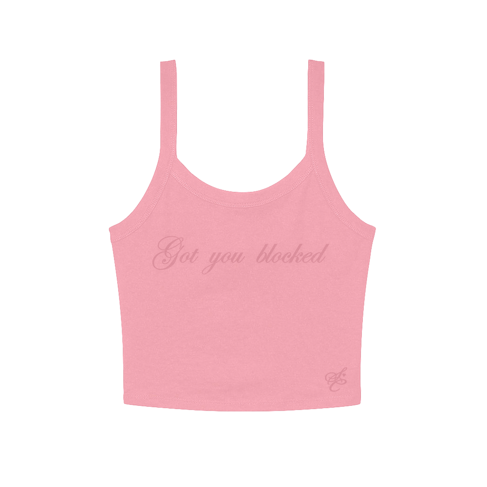 got you blocked crop tank