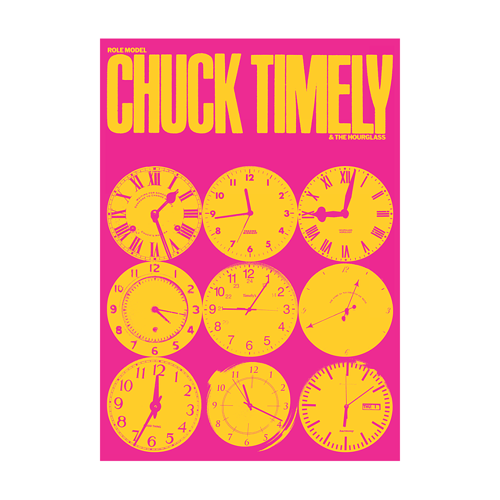Chuck Timely & The Hourglass Australian Exclusive Poster Back