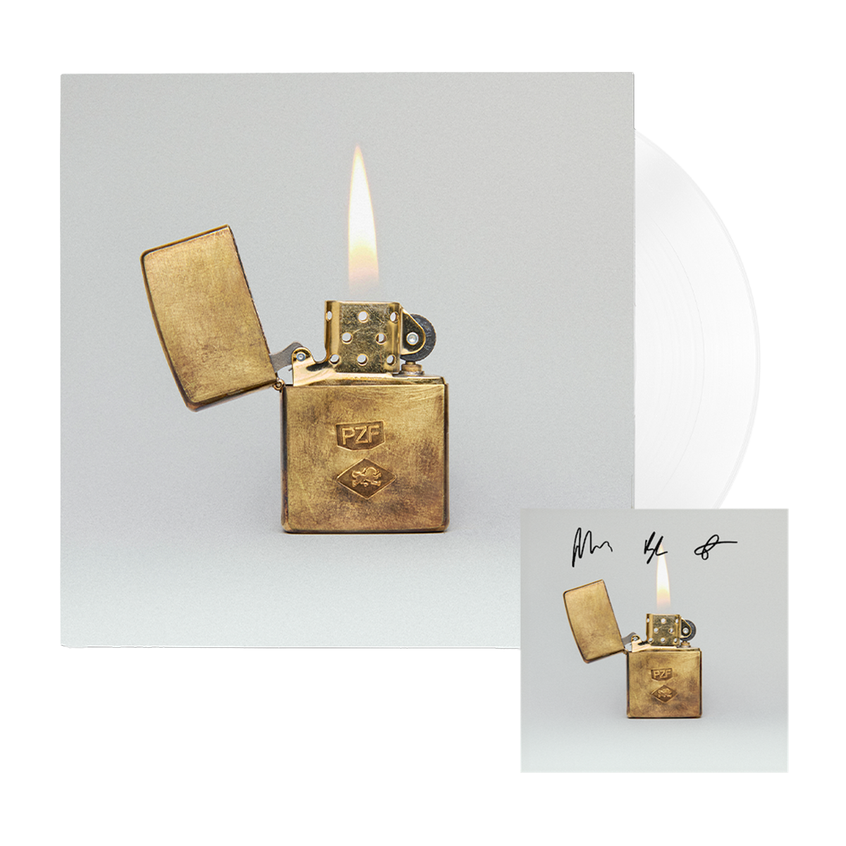 Prizefighter: 'Begin Again' (White LP) + Signed Art Card packshot