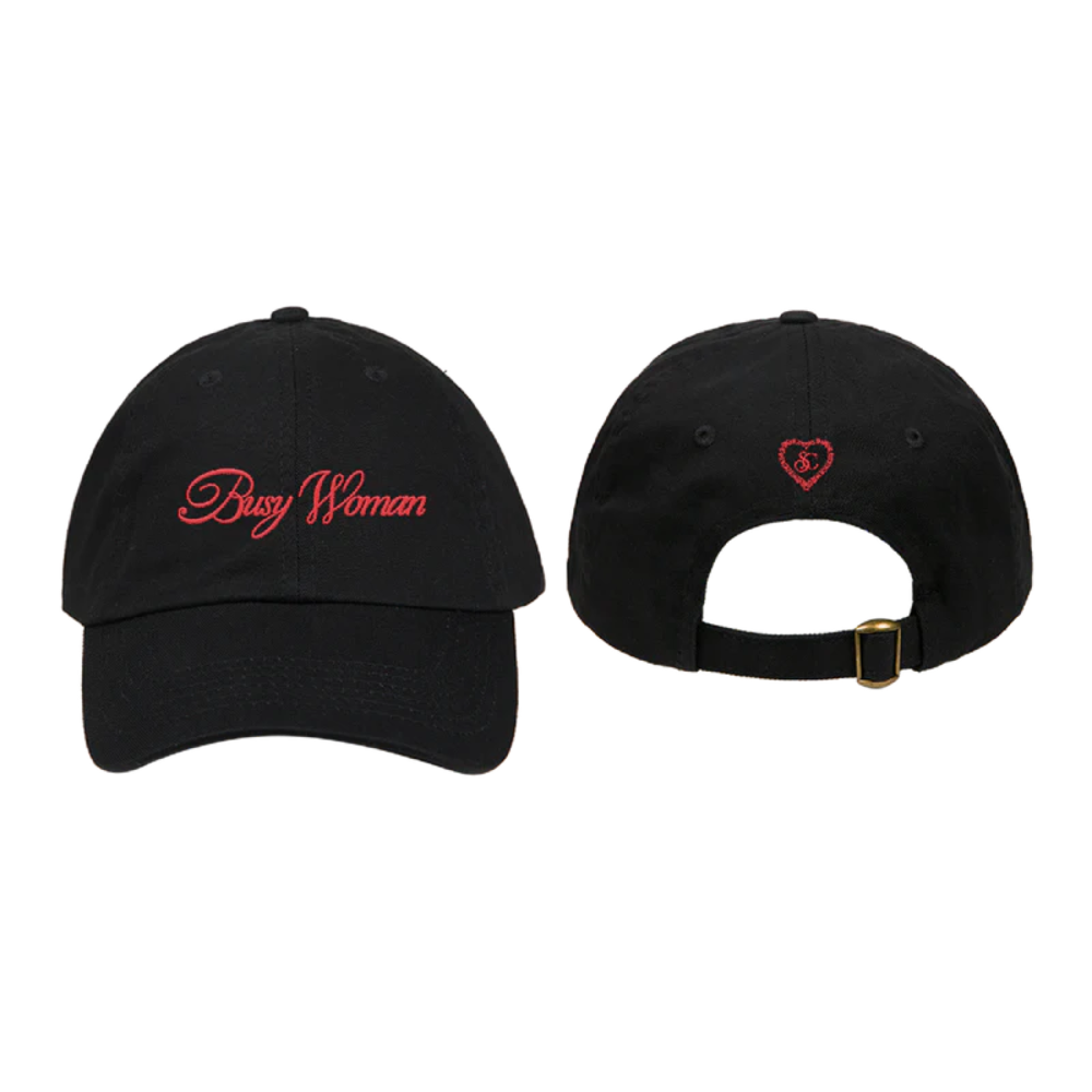 busy woman hat front and back