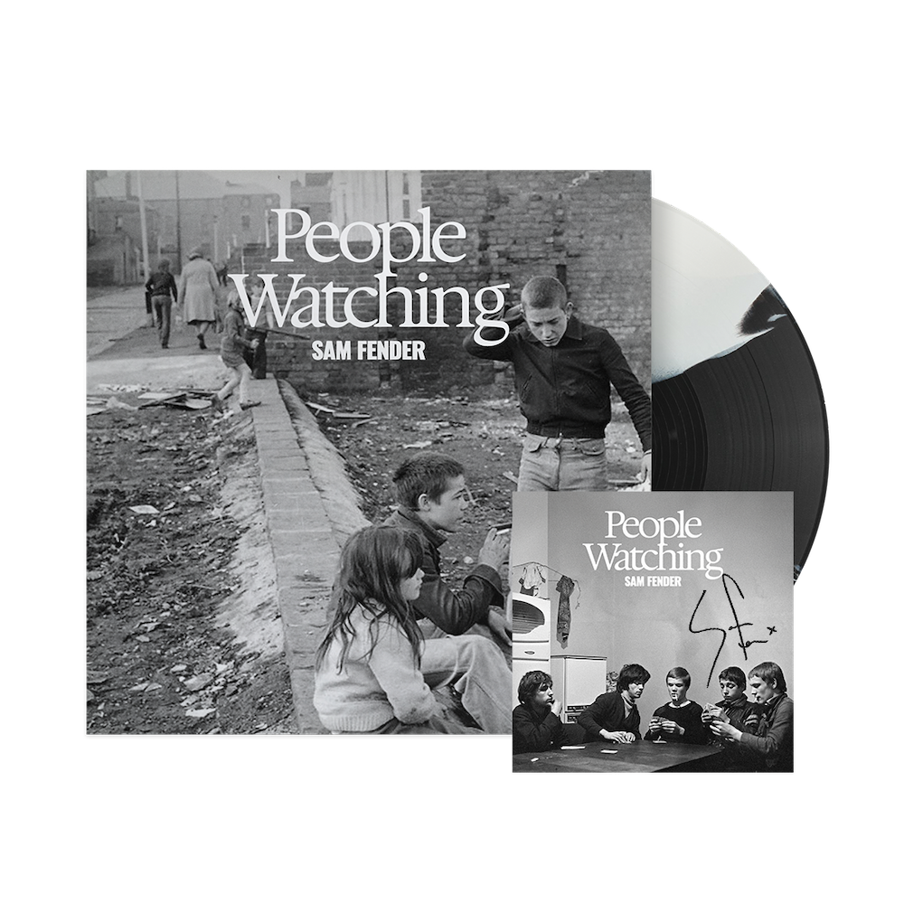 People Watching (Exclusive Alt Cover Black & White Striped LP) + Signed Art Card