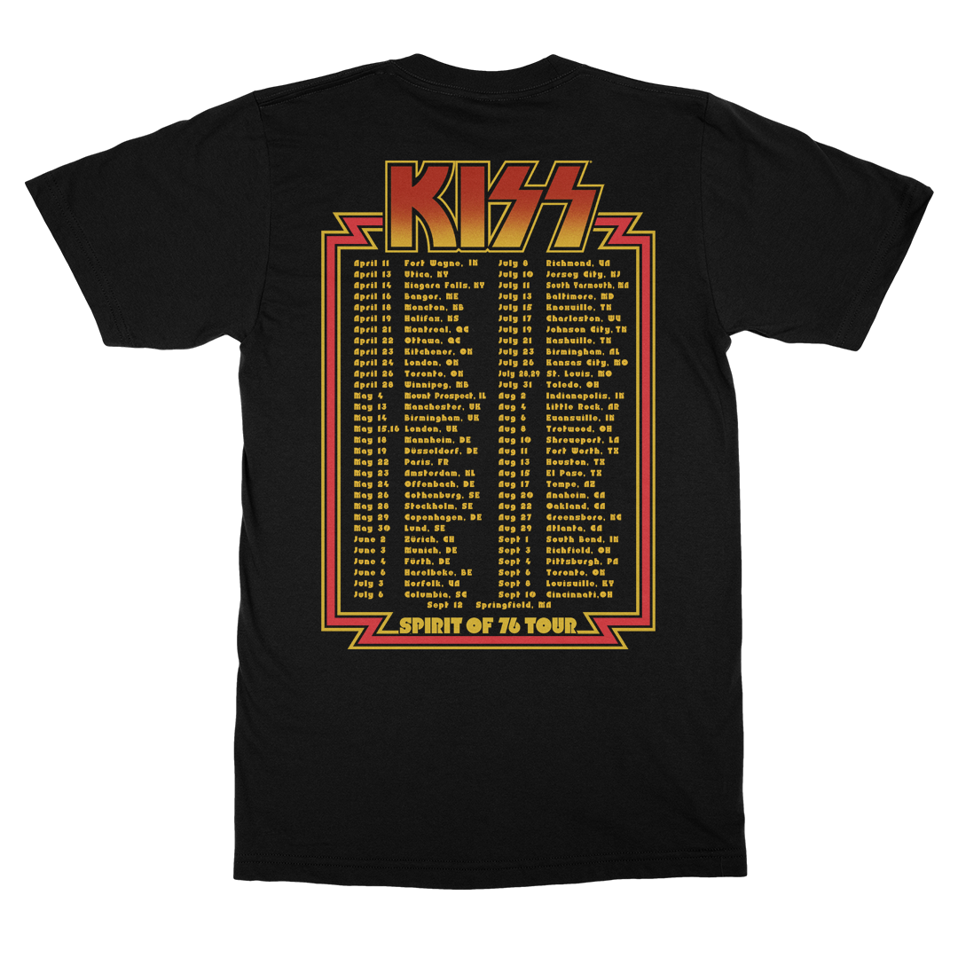 Spirit Of 76 Tour T-Shirt Back