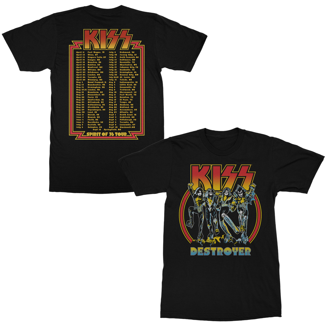 Spirit Of 76 Tour T-Shirt Front and Back